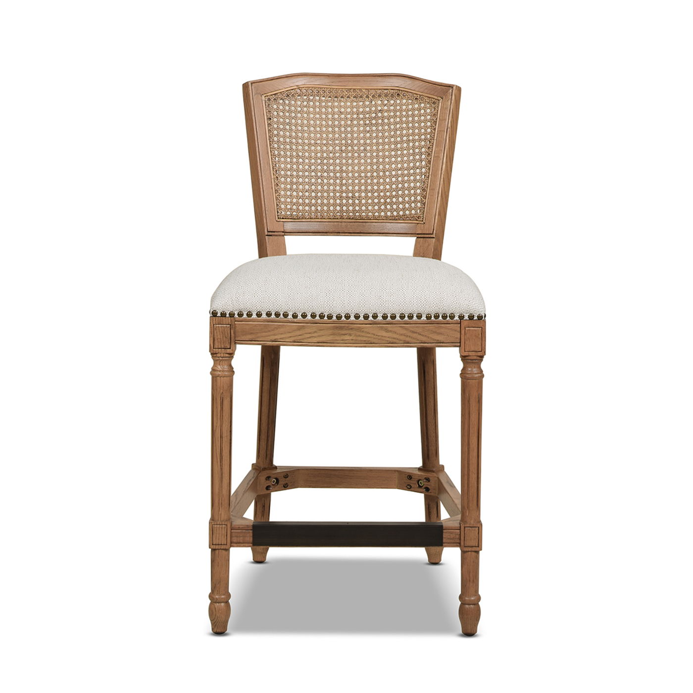 Triomphe - Rattan Wicker High Back Armless Counter Bar Stool - Best Buy Furniture