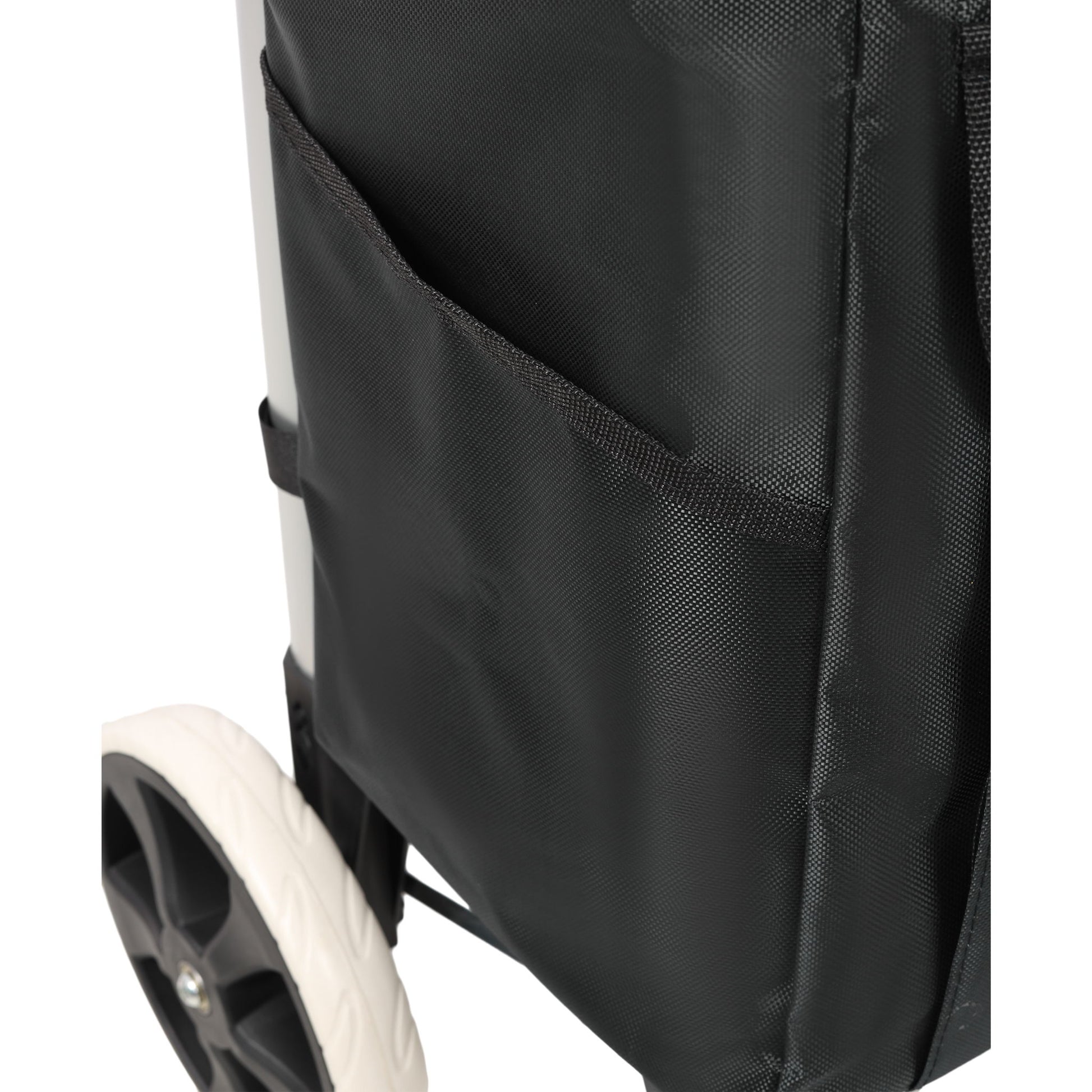 Foldable Shopping Trolley With Wheels And Removable Waterproof Bag - Black - Best Buy Furniture