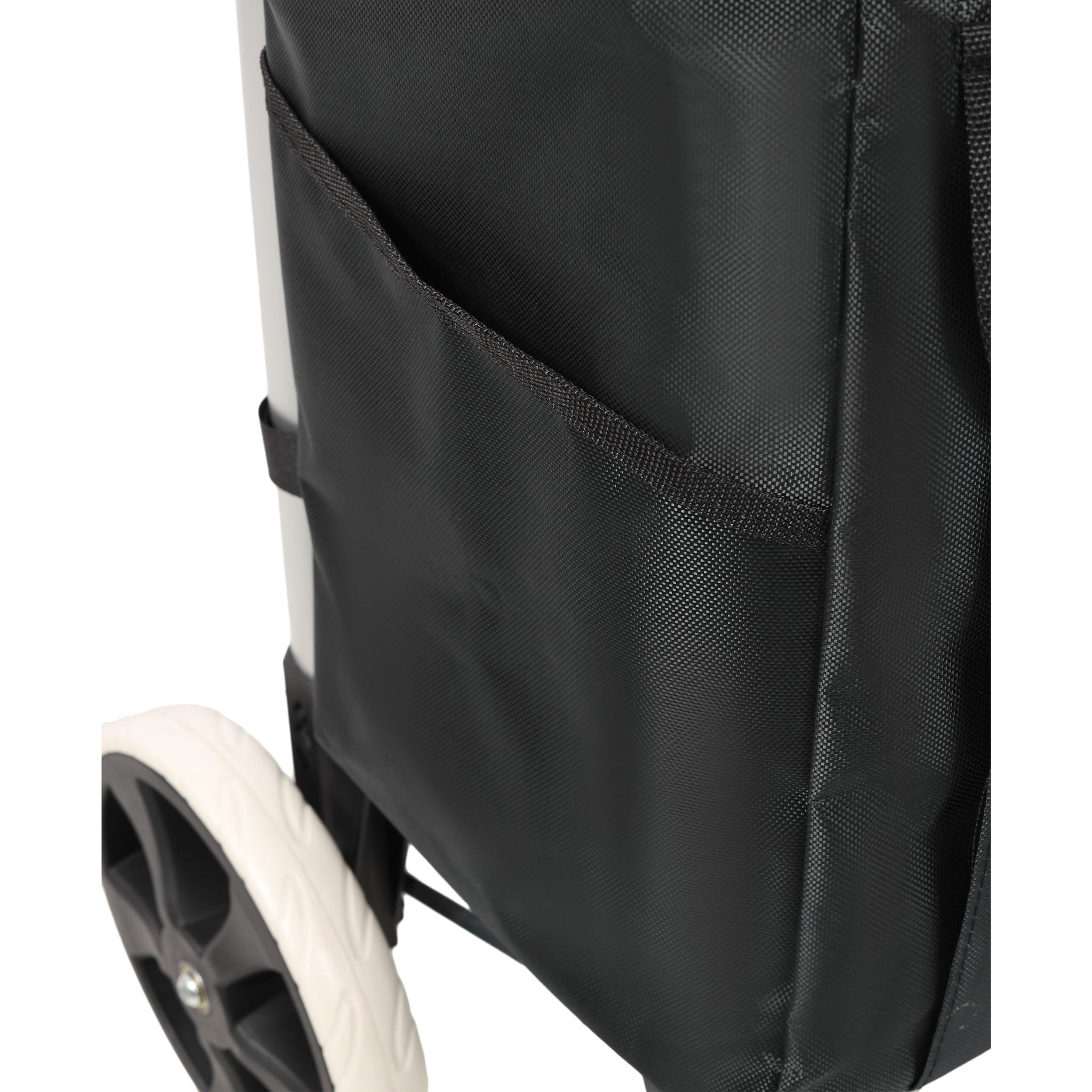 Foldable Shopping Trolley With Wheels And Removable Waterproof Bag - Black - Best Buy Furniture