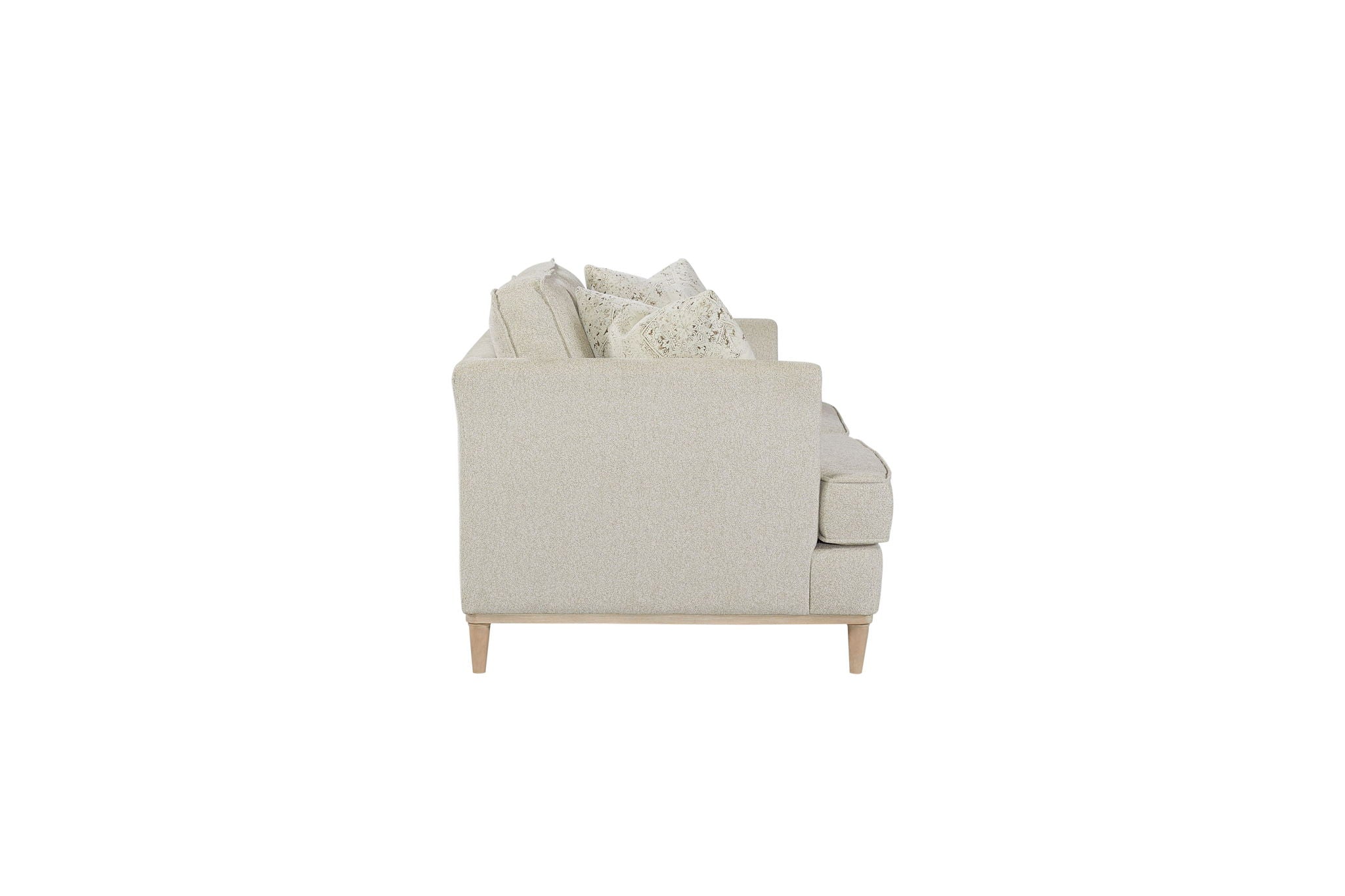 Loveseat With 2 Reversable Cushions And 2 Pillows - Off White - Best Buy Furniture