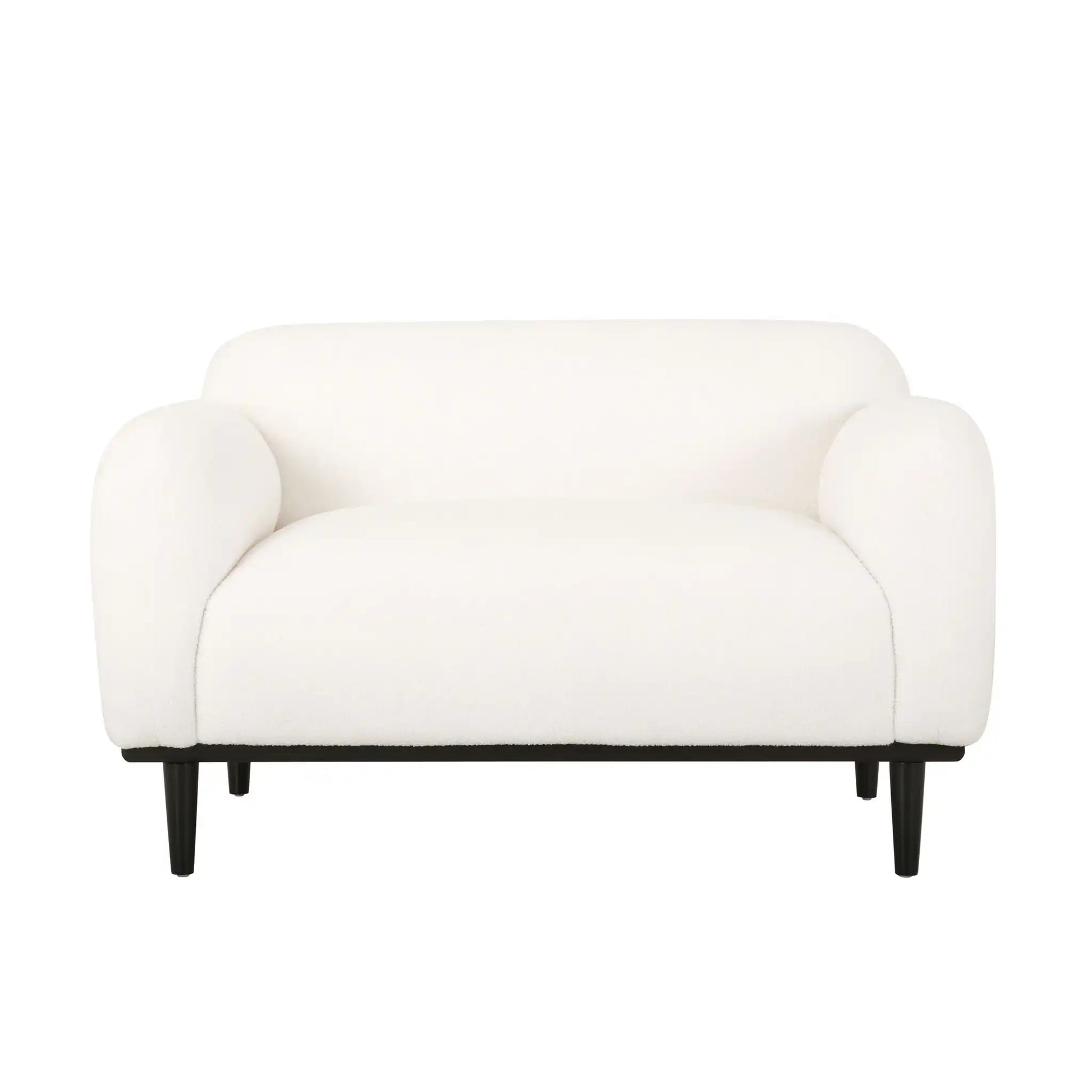 Sway - Upholstered Loveseat With Wood Legs And Round Arms - Best Buy Furniture