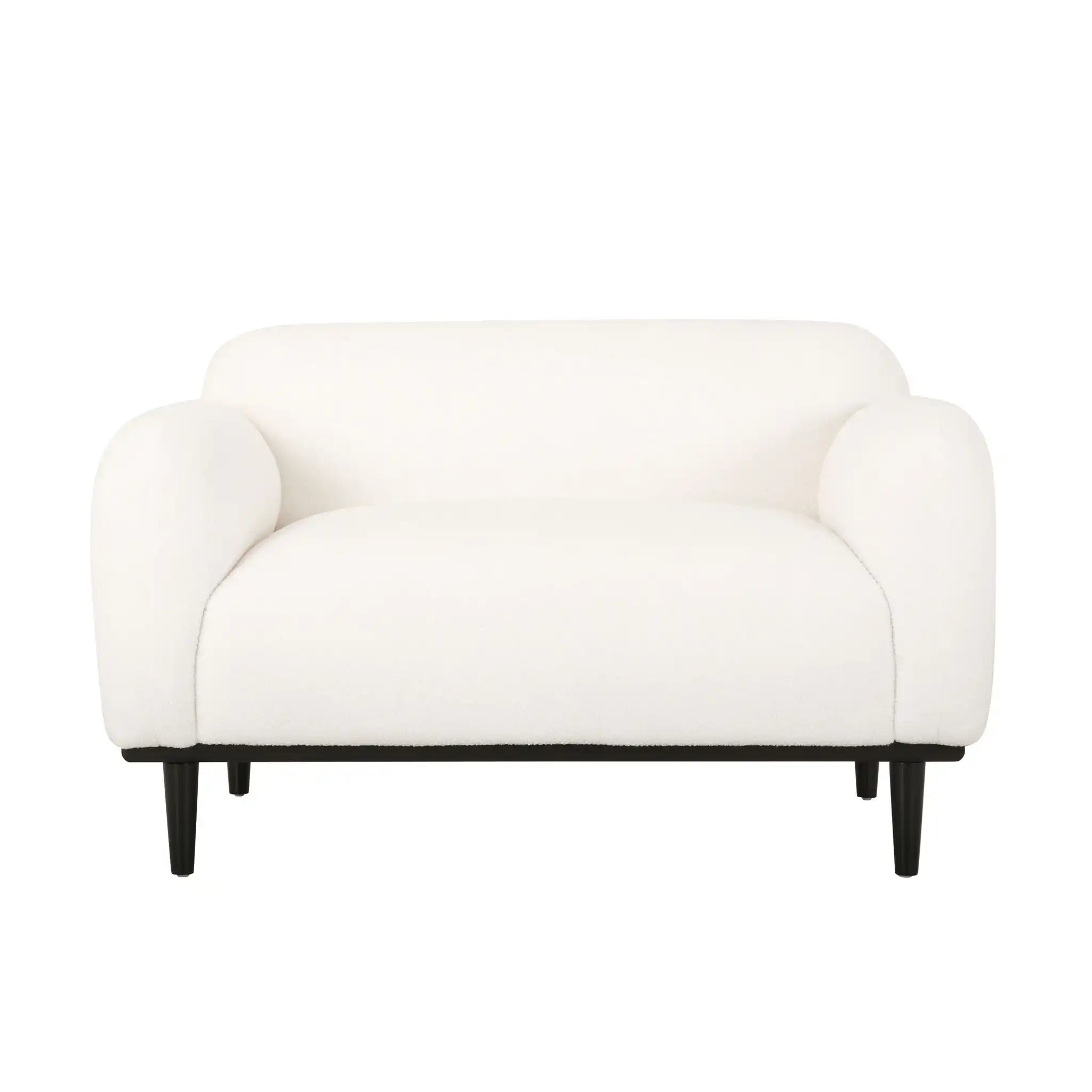Sway - Upholstered Loveseat With Wood Legs And Round Arms - Best Buy Furniture
