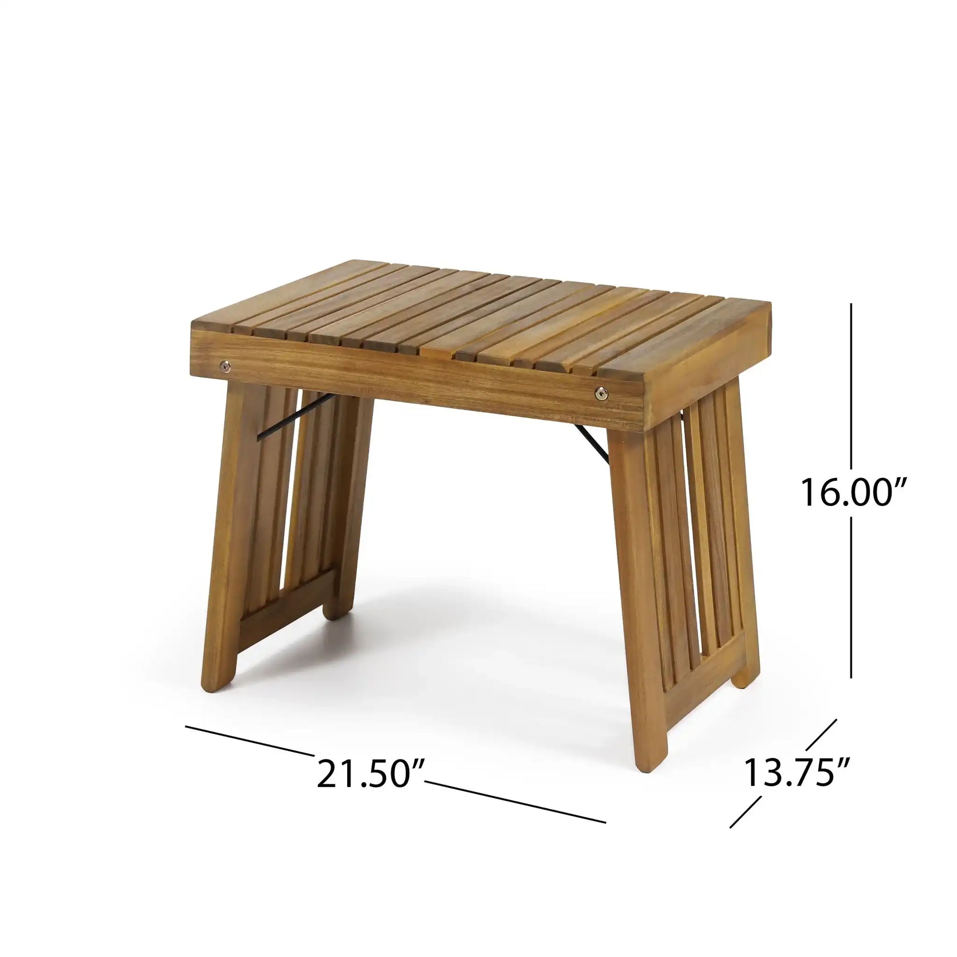 Temptation - Outdoor Foldable Side Table With Slat Design - Best Buy Furniture