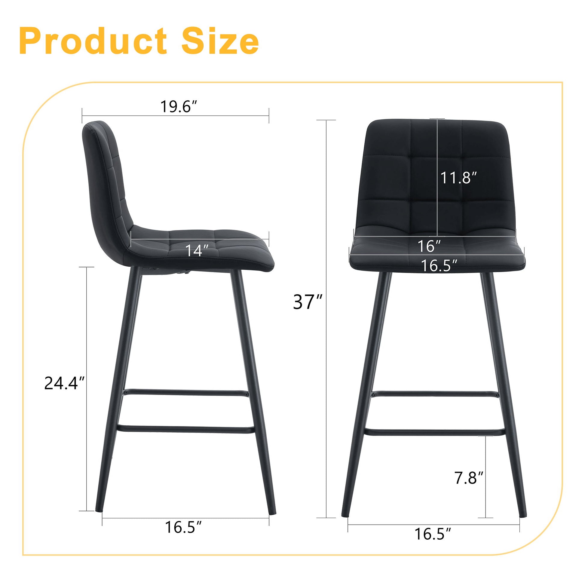 Bar Chair Set Comfortable With Metal Legs And Ergonomic Design - Best Buy Furniture
