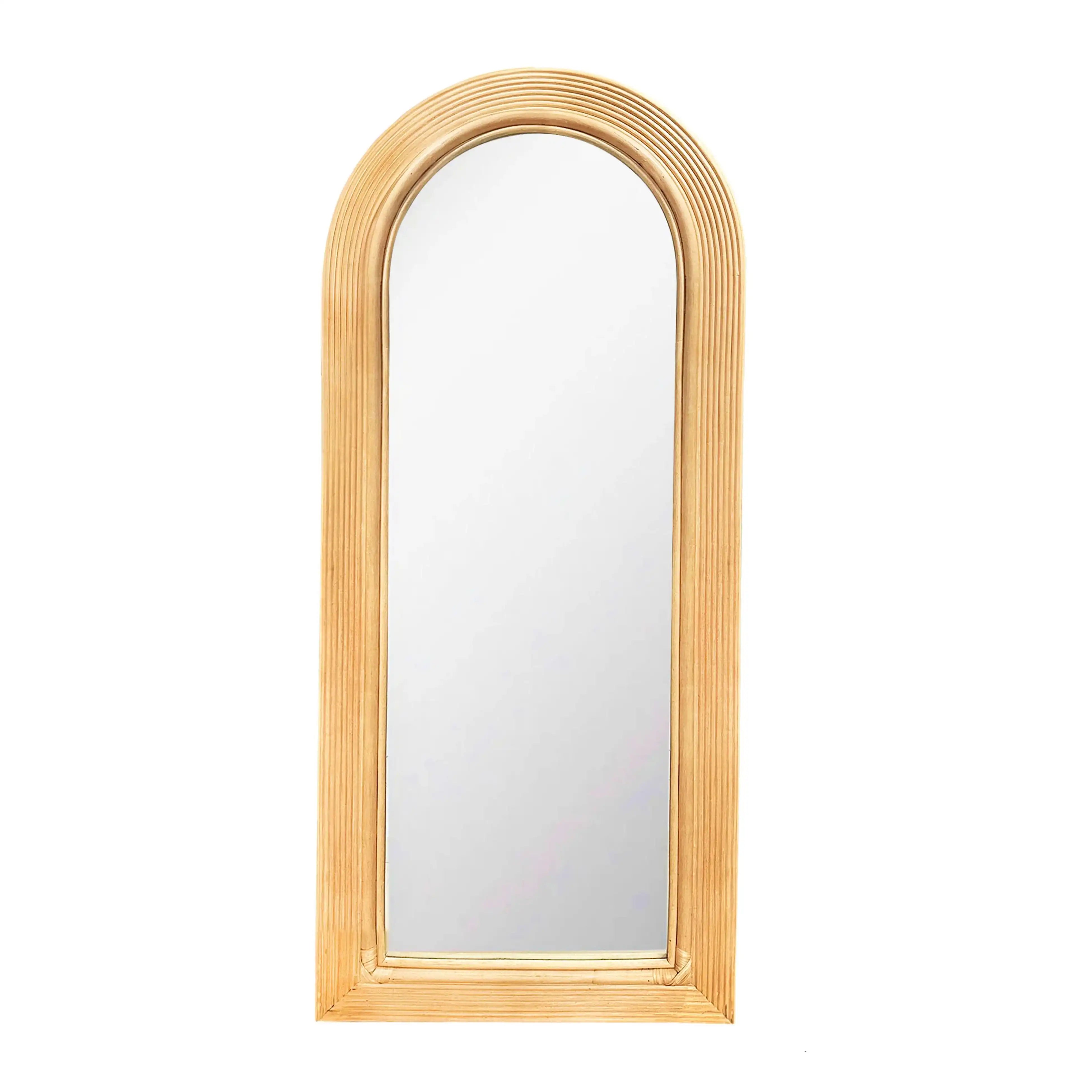 Tanya - Rattan 70" Floor Mirror - Best Buy Furniture