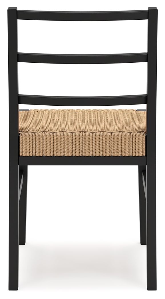 Isanti - Dining Room Side Chair (Set of 2) - Light Brown / Black - Best Buy Furniture