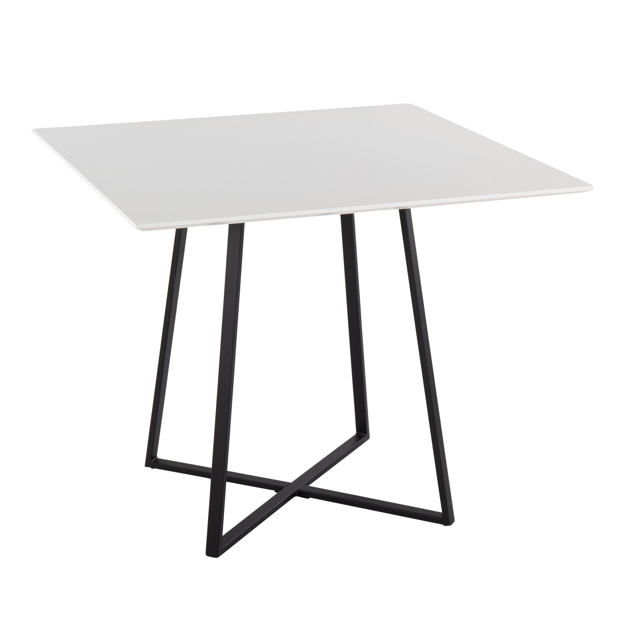 Cosmo Daniella - 5 Piece Contemporary Square Dining Set - Black / White - Best Buy Furniture