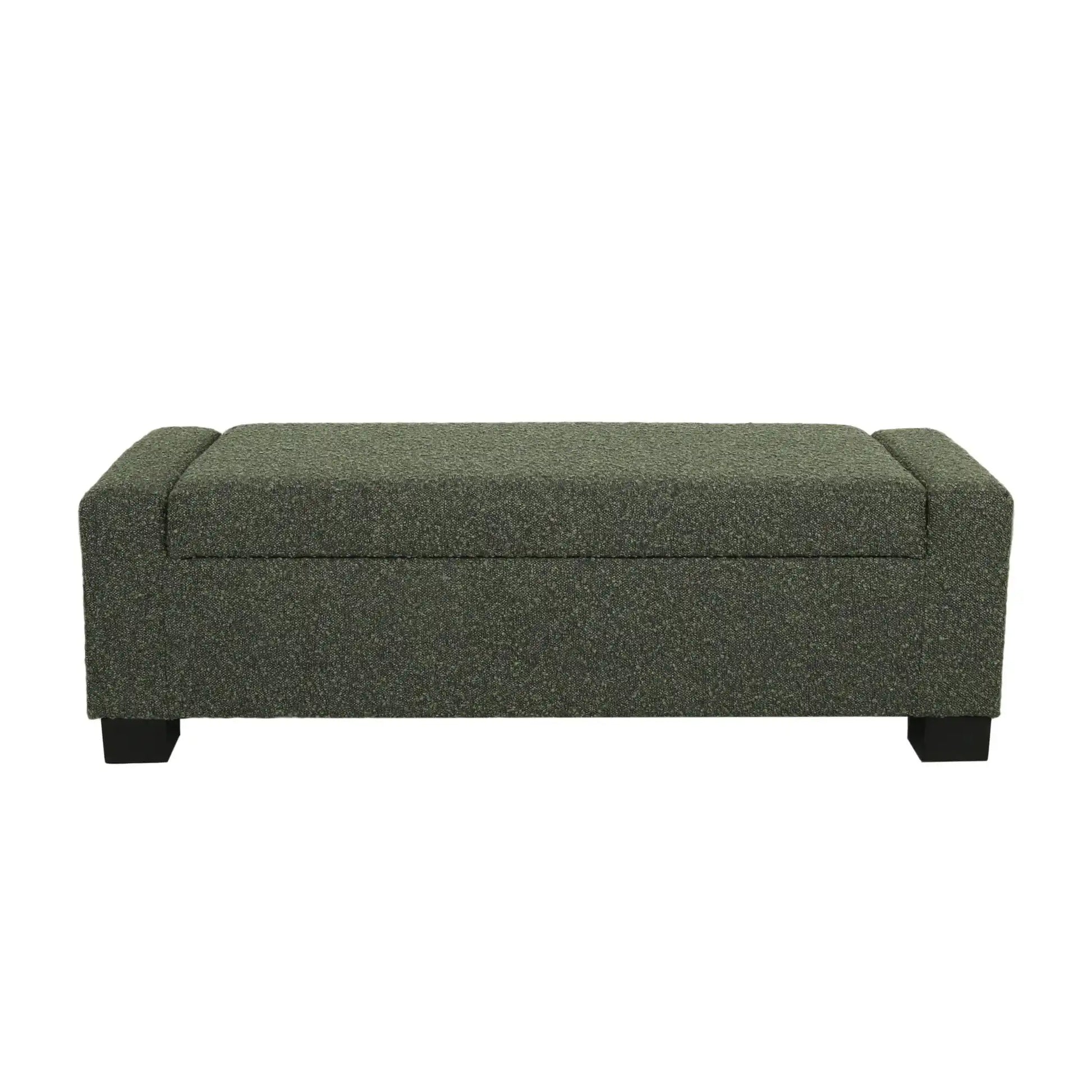 Textured Fabric Ottoman Bench With Hinged Lid - Best Buy Furniture