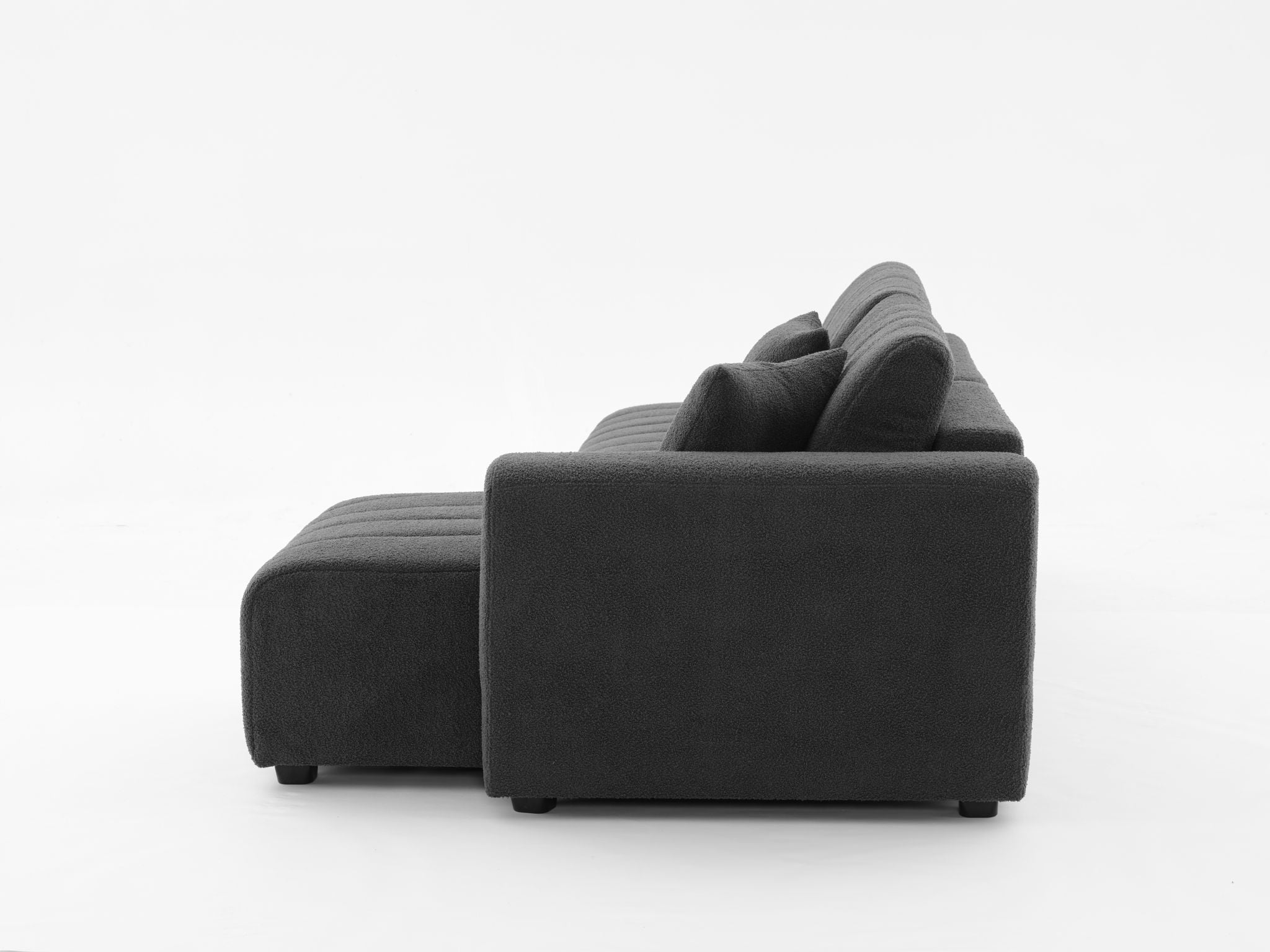 Jessica - Lamb Wool Sectional Sofa With Chaise - Best Buy Furniture