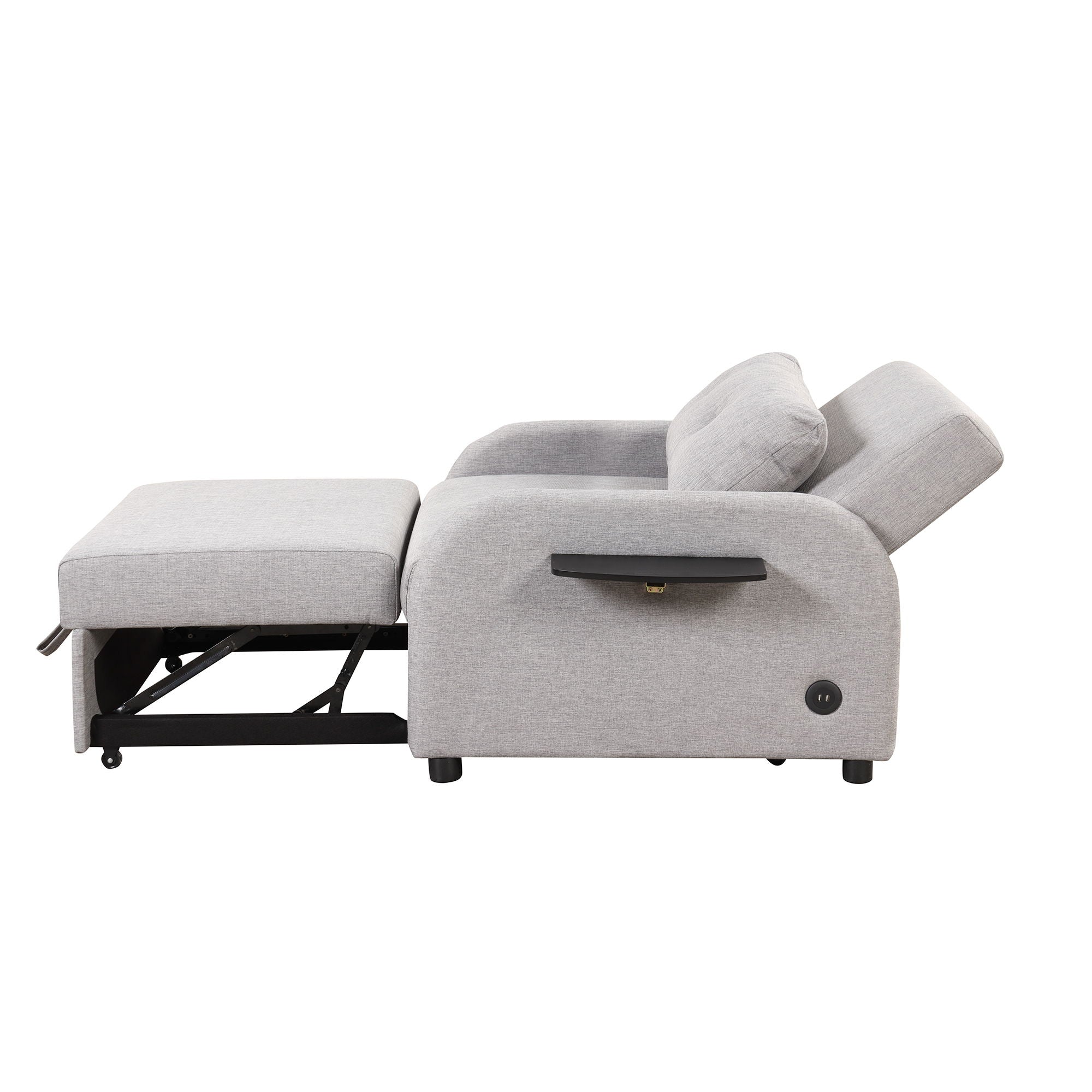 Versatile Pull Out Sofa Sleeper 3 In 1 With Wing Table & USB Charge, Compact Design - Best Buy Furniture