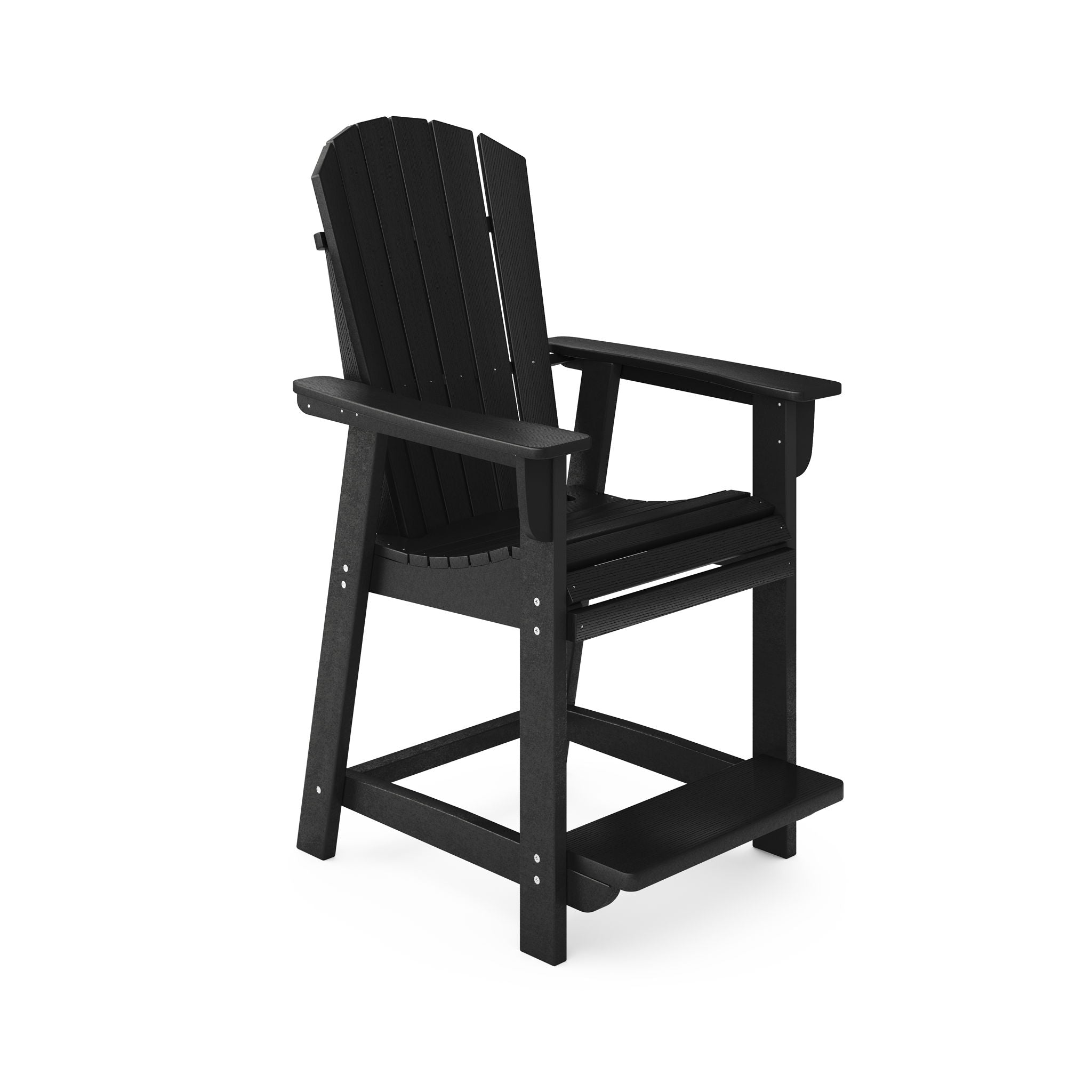 Adirondack Style Counter Chair Stylish HDPE Poly Lumber For Dining, Patio, And Garden Comfort - Best Buy Furniture