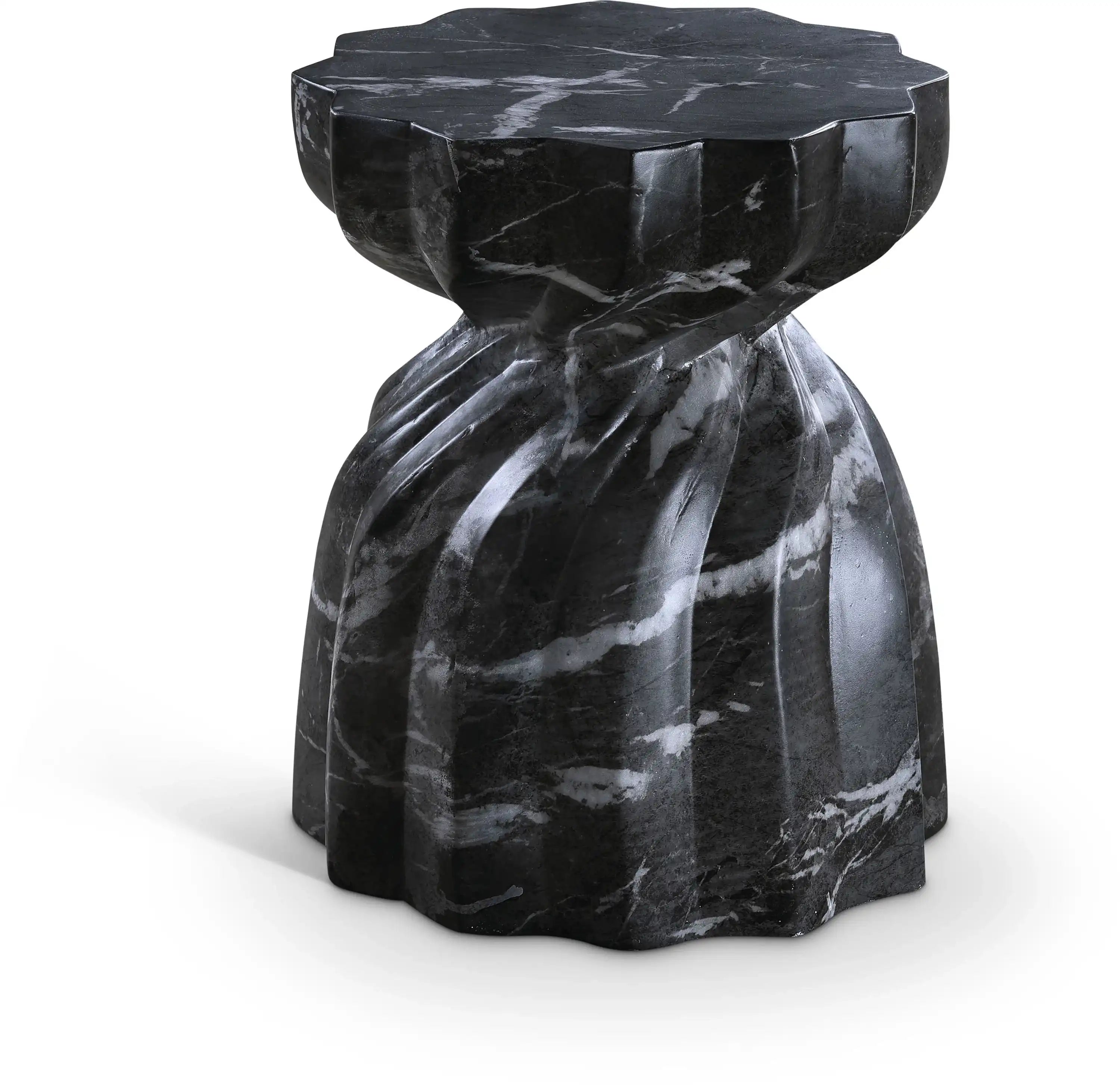 Caserta - Marble Finish Concrete End Table - Best Buy Furniture