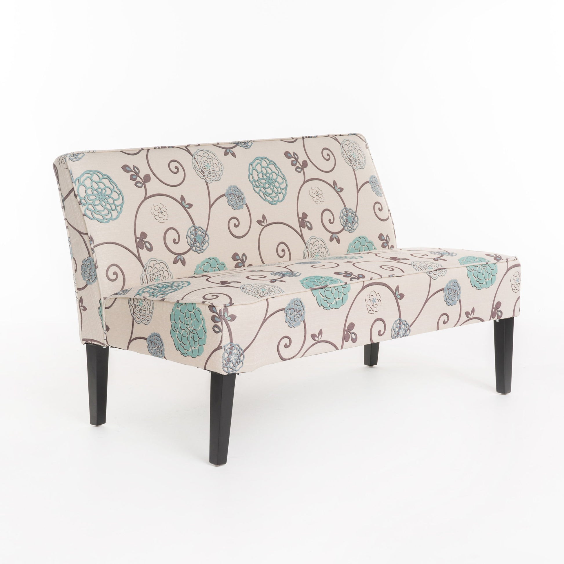 Contemporary Loveseat With Upholstered Fabric And Birch Wood Legs - Best Buy Furniture