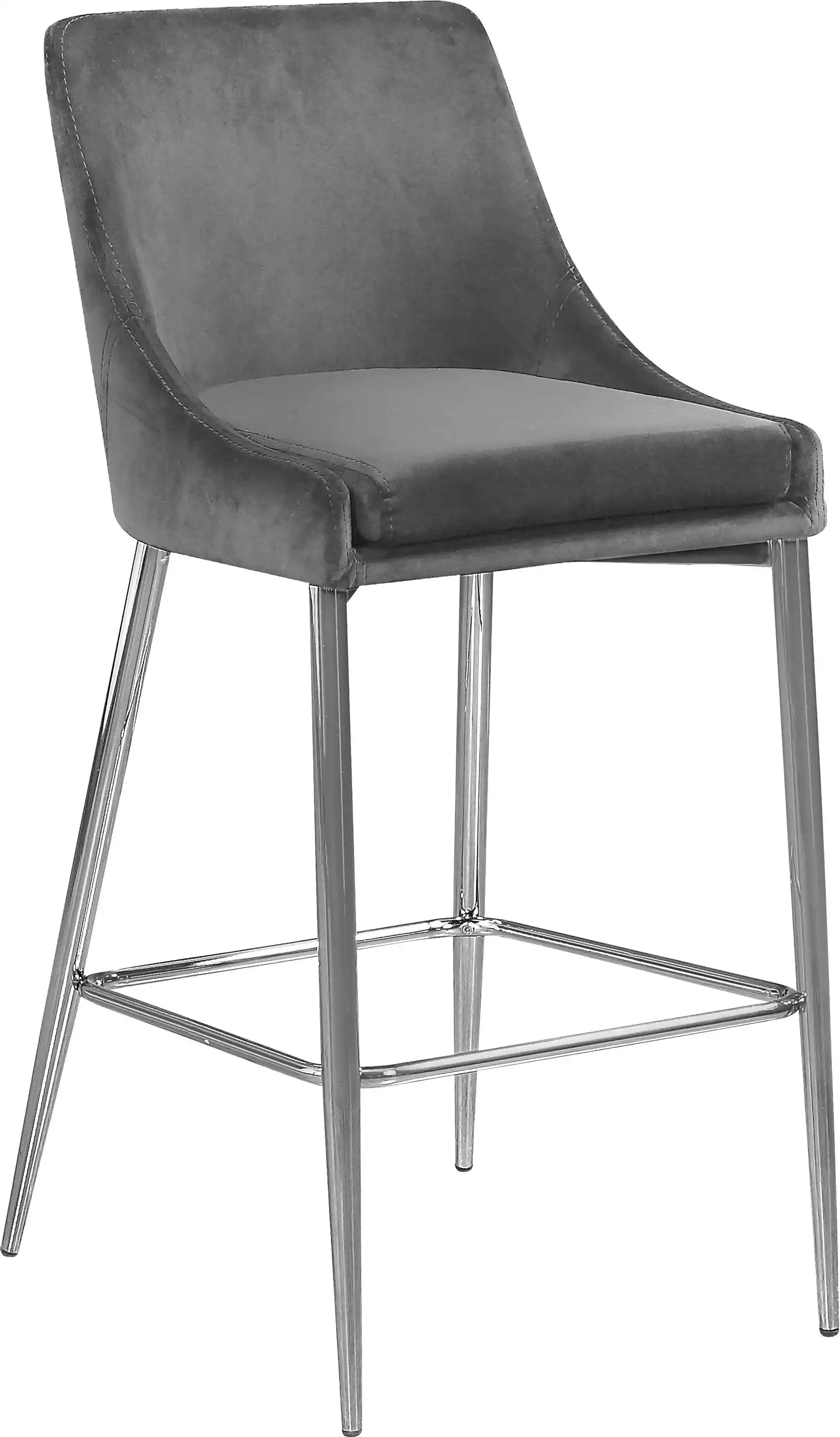 Karina - Stool with Chrome Legs (Set of 2) - Best Buy Furniture