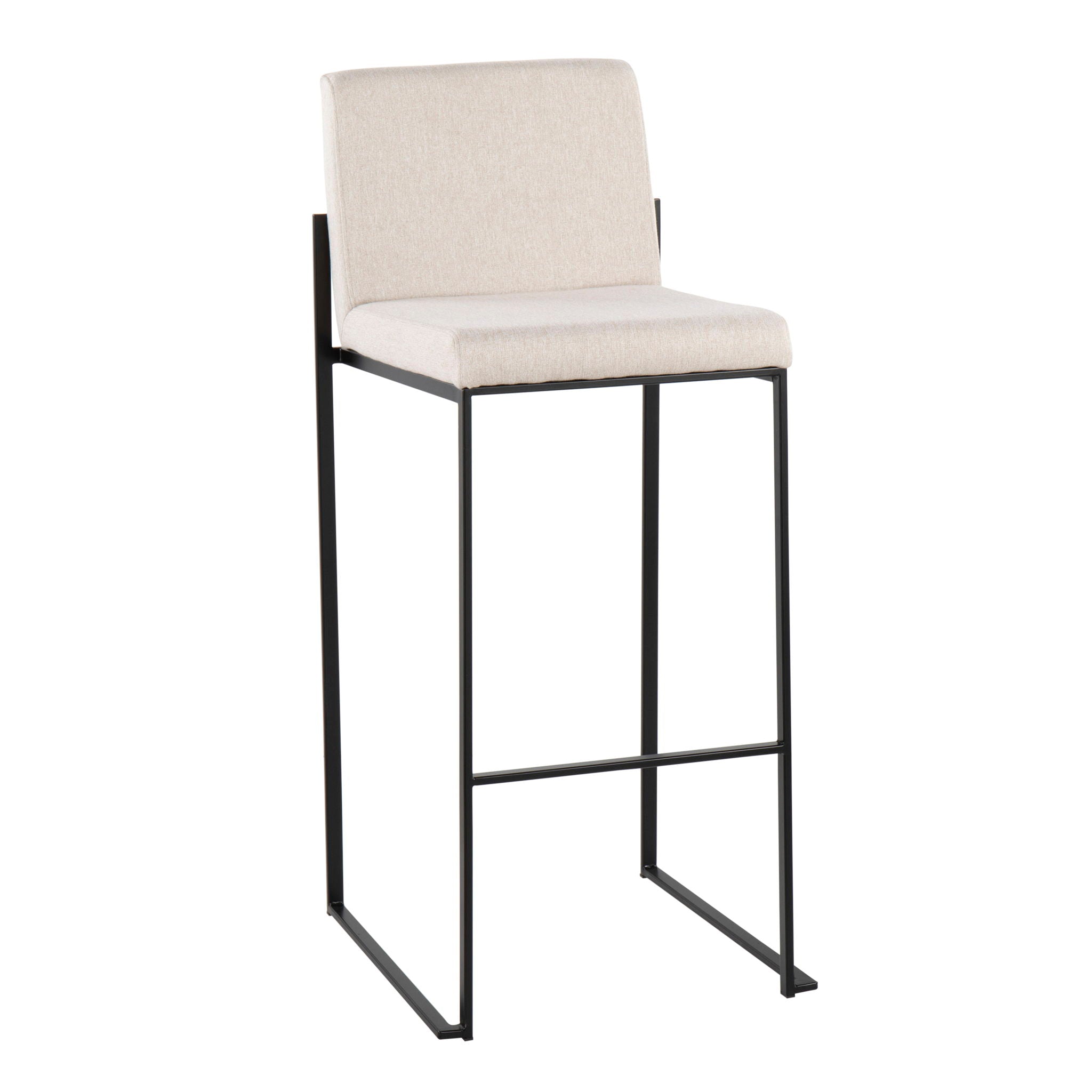 Fuji - Contemporary High Back Barstool Elegant Design - Best Buy Furniture