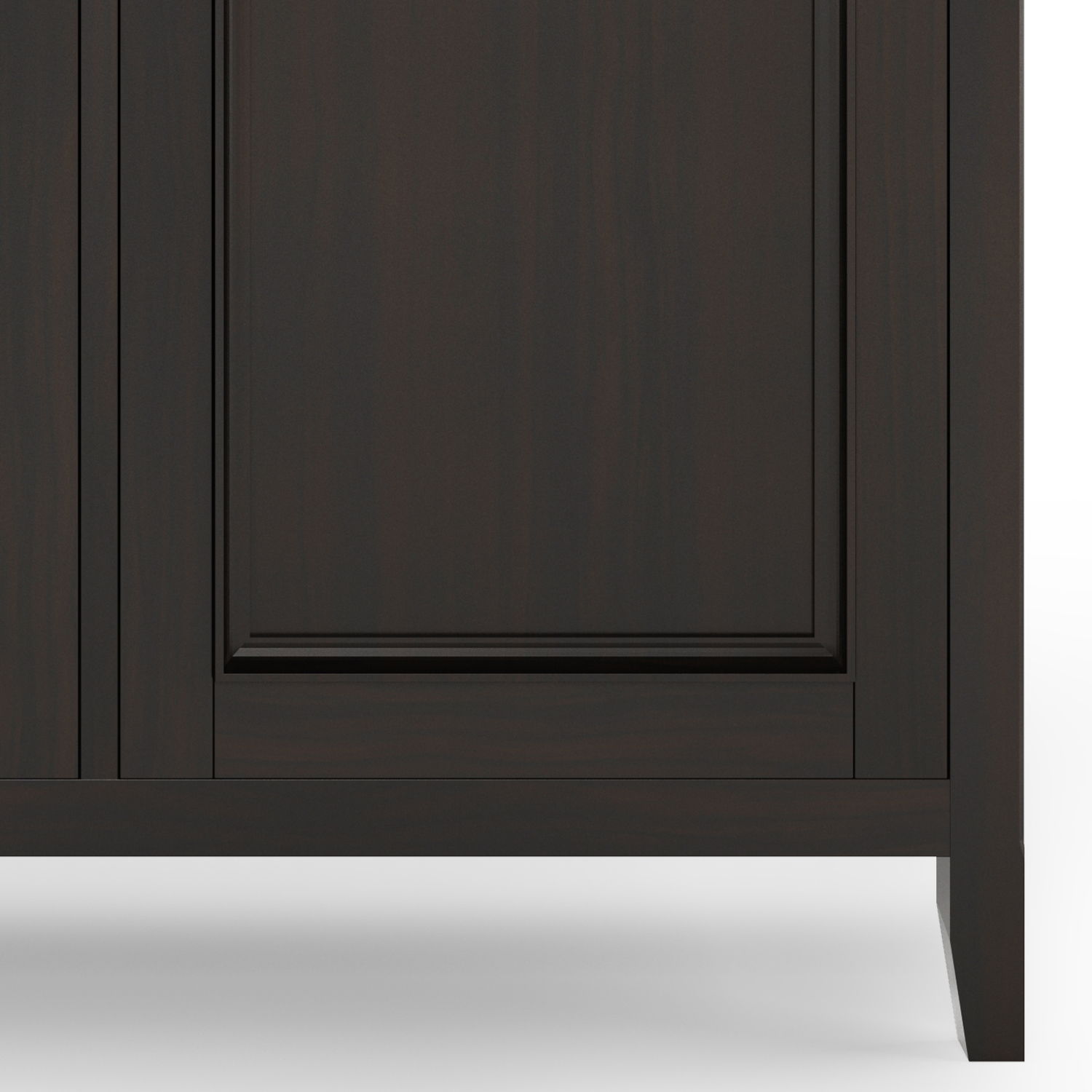 Amherst - Wide 3 Door Storage Cabinet - Hickory Brown - Best Buy Furniture