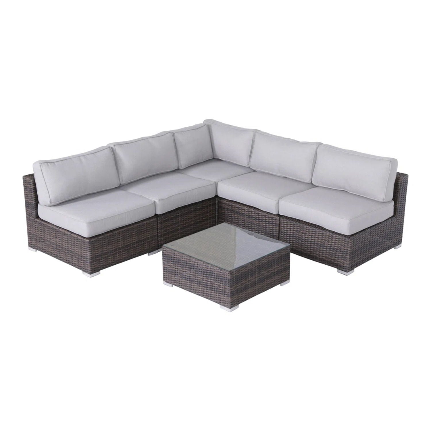 Seating Set With Cushions Handcrafted Wicker Design - Best Buy Furniture