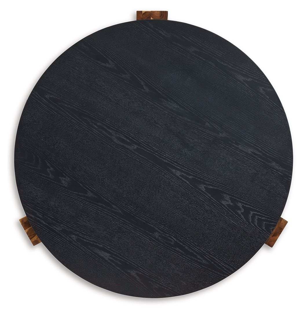Breenmore - Occasional Table Set (Set of 2) - Black / Natural - Best Buy Furniture
