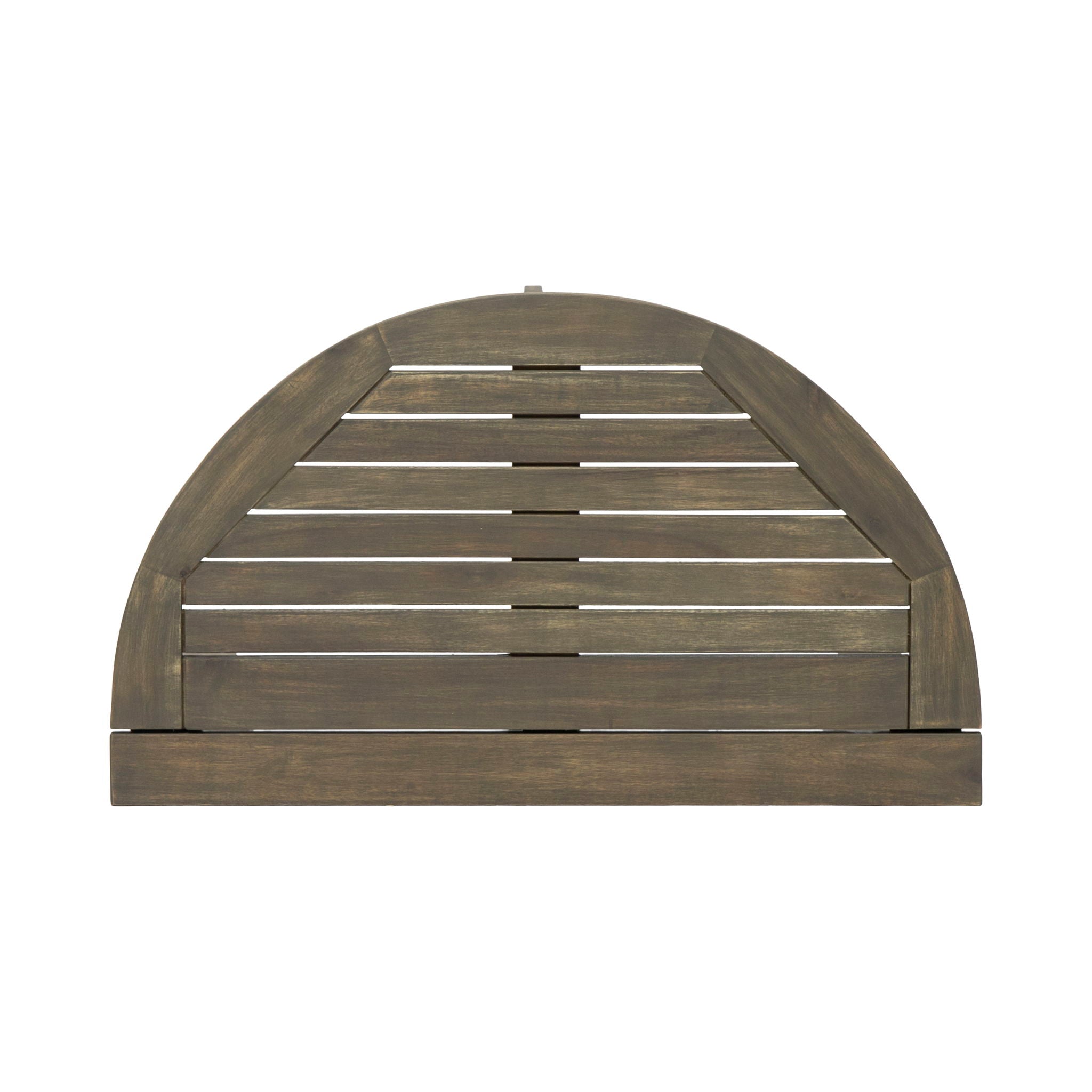 Outdoor Half Round Folding Acacia Wood Bistro Table - Best Buy Furniture