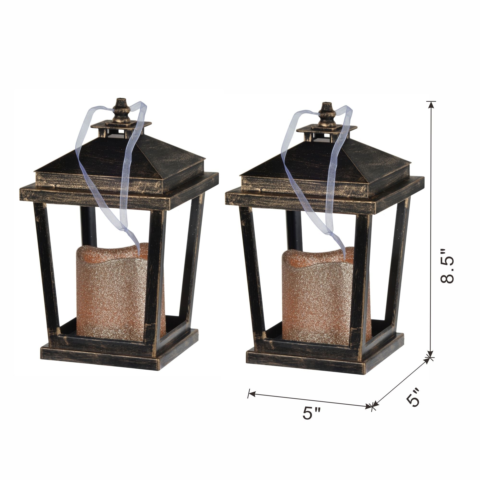 Menifee - Lantern With Led Candle (Set of 2) - Best Buy Furniture