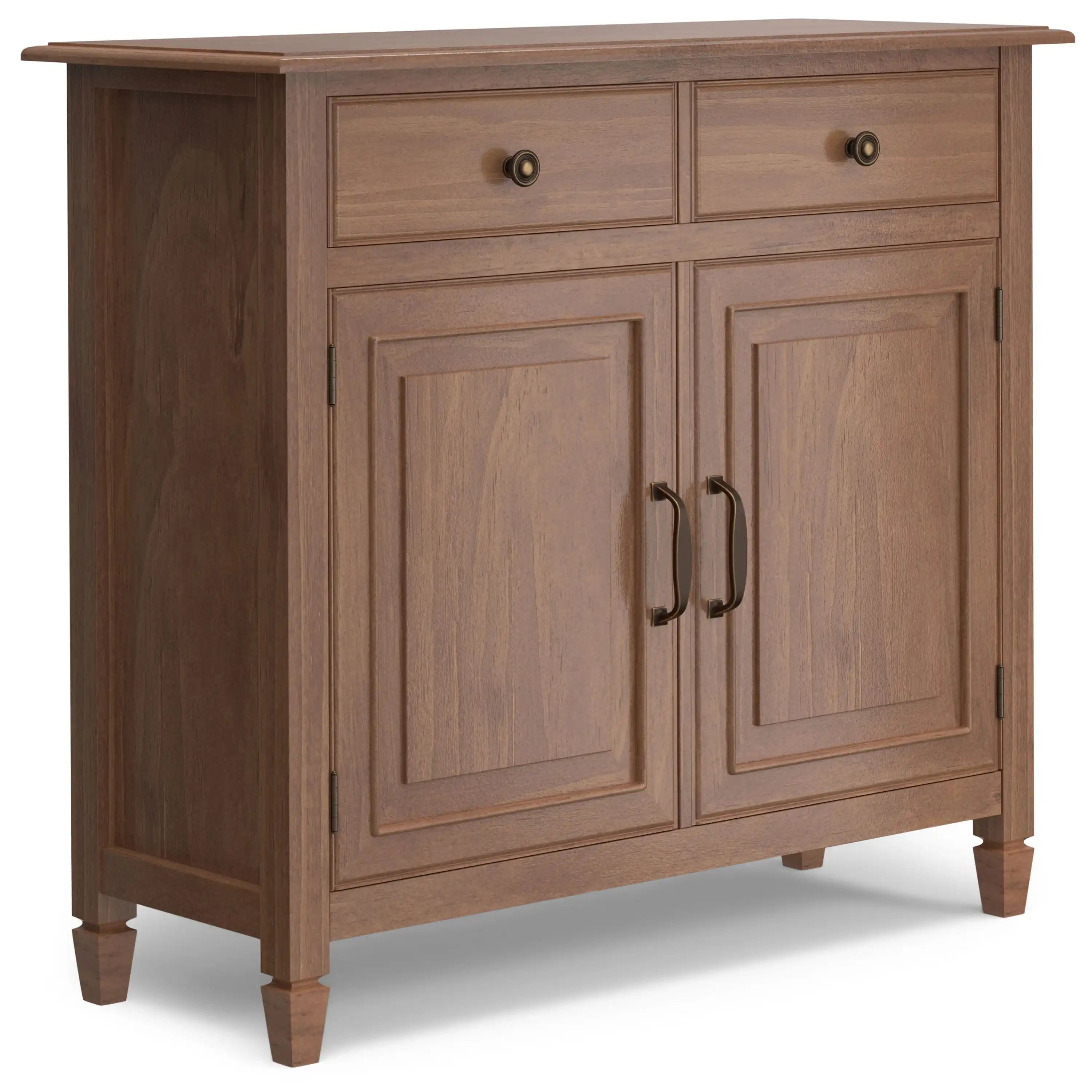 Connaught - Entryway Storage Cabinet - Medium Saddle Brown - Best Buy Furniture