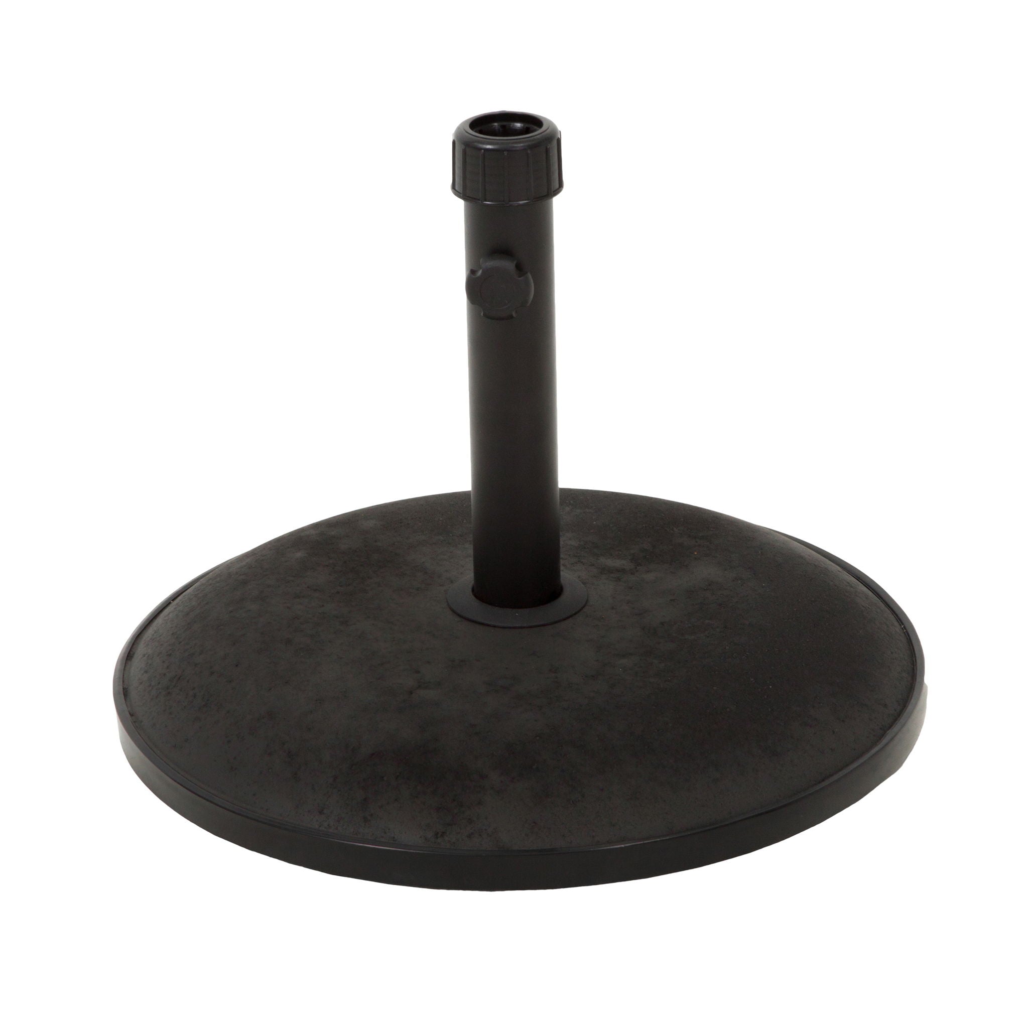 Stylish Concrete Umbrella Base With Iron Support Pole - Black - Best Buy Furniture