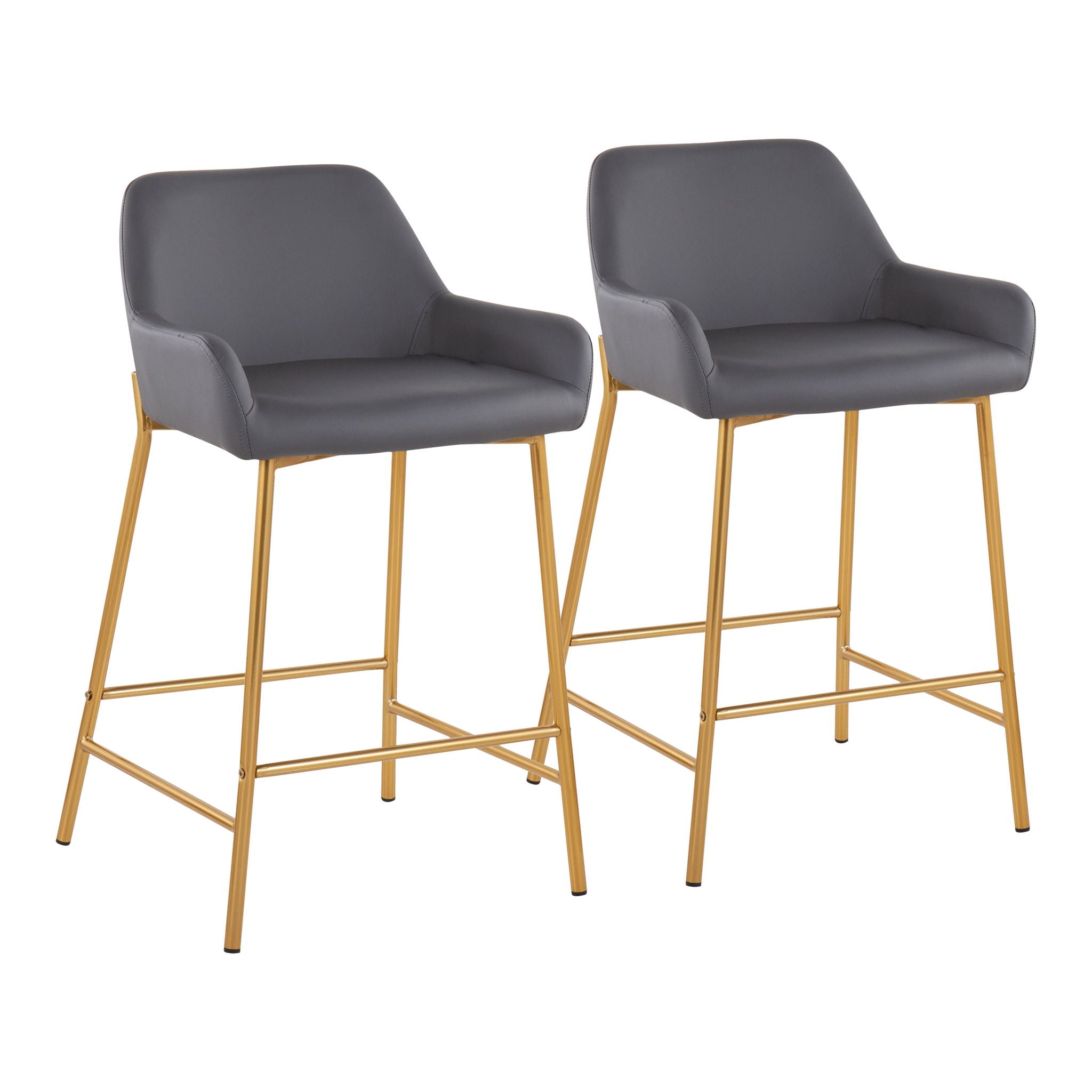 Daniella - Comfortable Contemporary Glam Fixed Height Counter Stool (Set of 2) - Best Buy Furniture