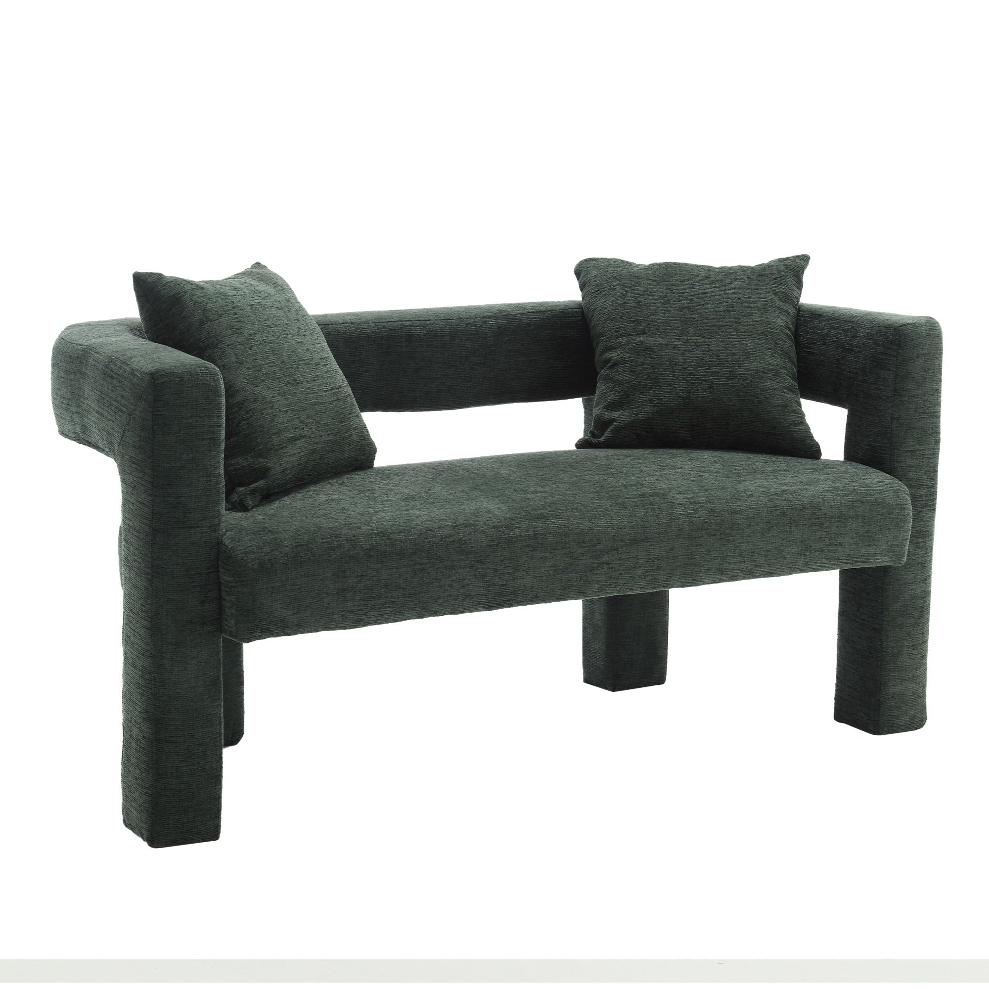 Modern Chenille Loveseat Sofa, Comfy Upholstered 2 Seater - Best Buy Furniture