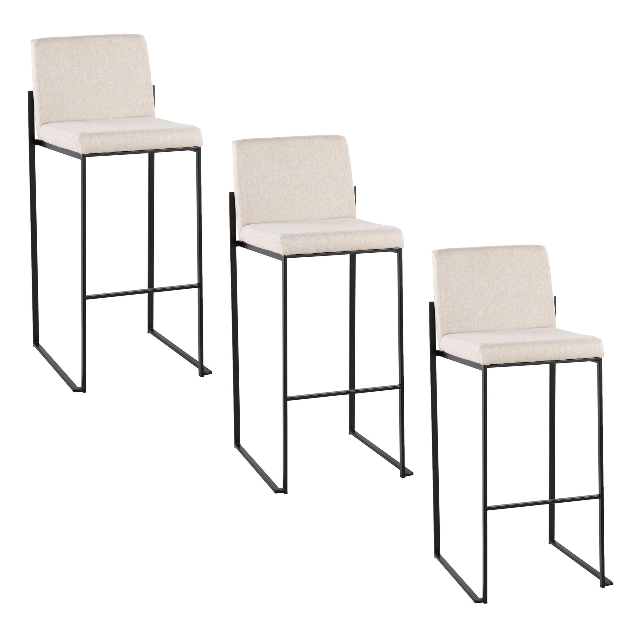 Fuji - Contemporary High Back Barstool Elegant Design - Best Buy Furniture