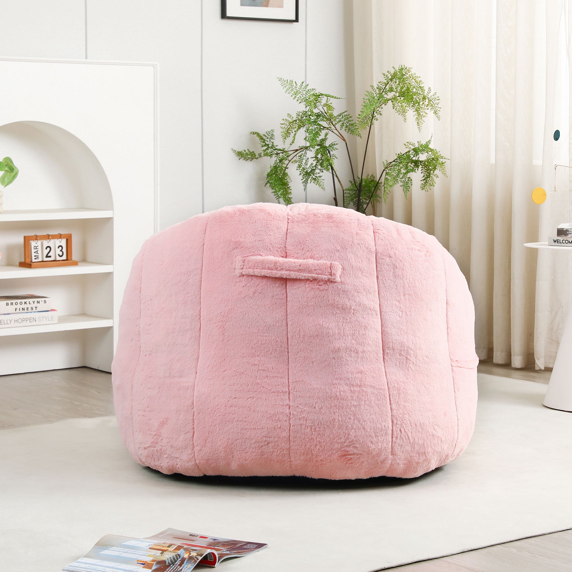 Beanbag Chair, Beanbag Sofa Chair With Armrests Stuffed High Density Foam - Best Buy Furniture