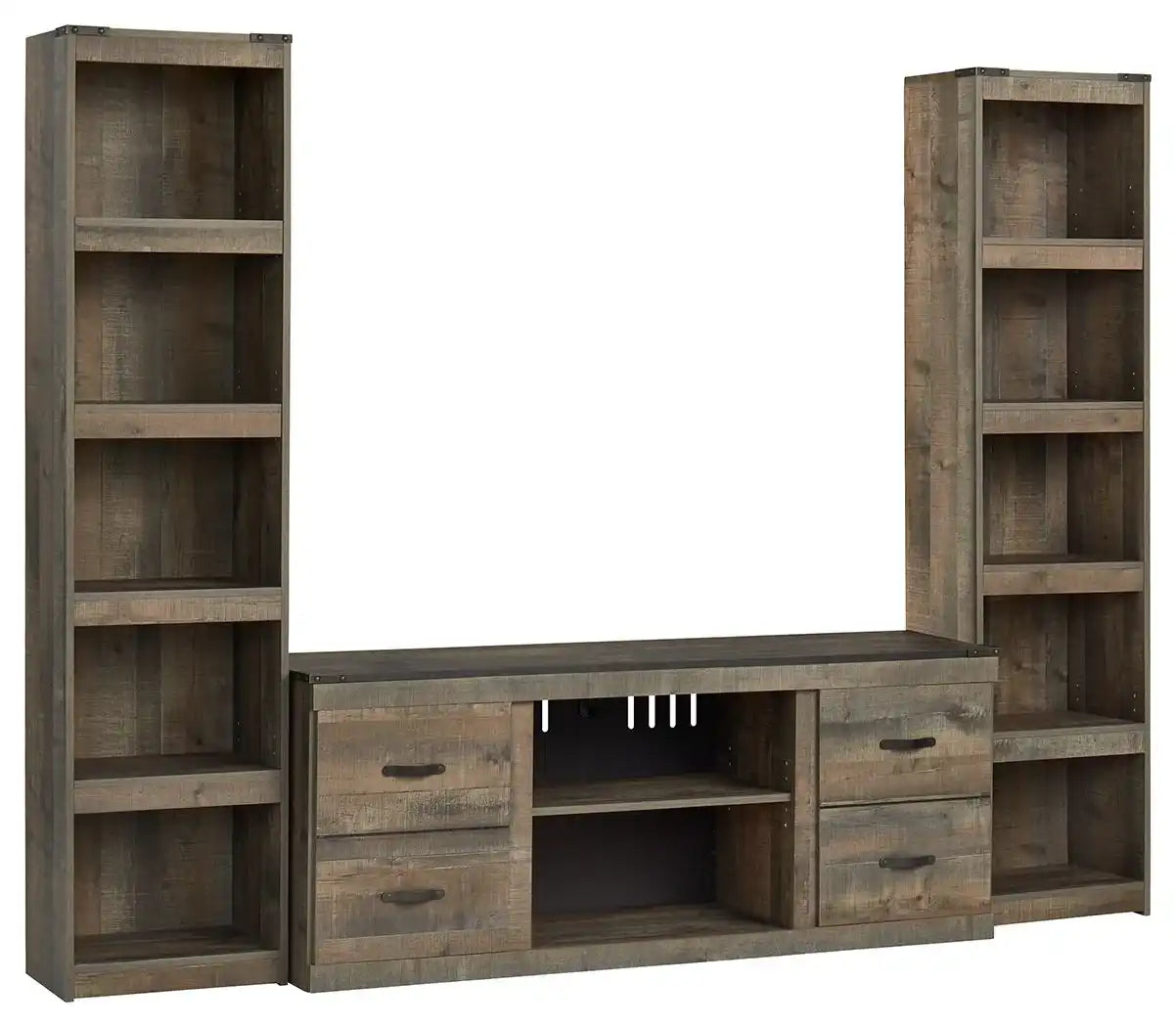 Trinell - 3-Piece Entertainment Center - Brown - Best Buy Furniture