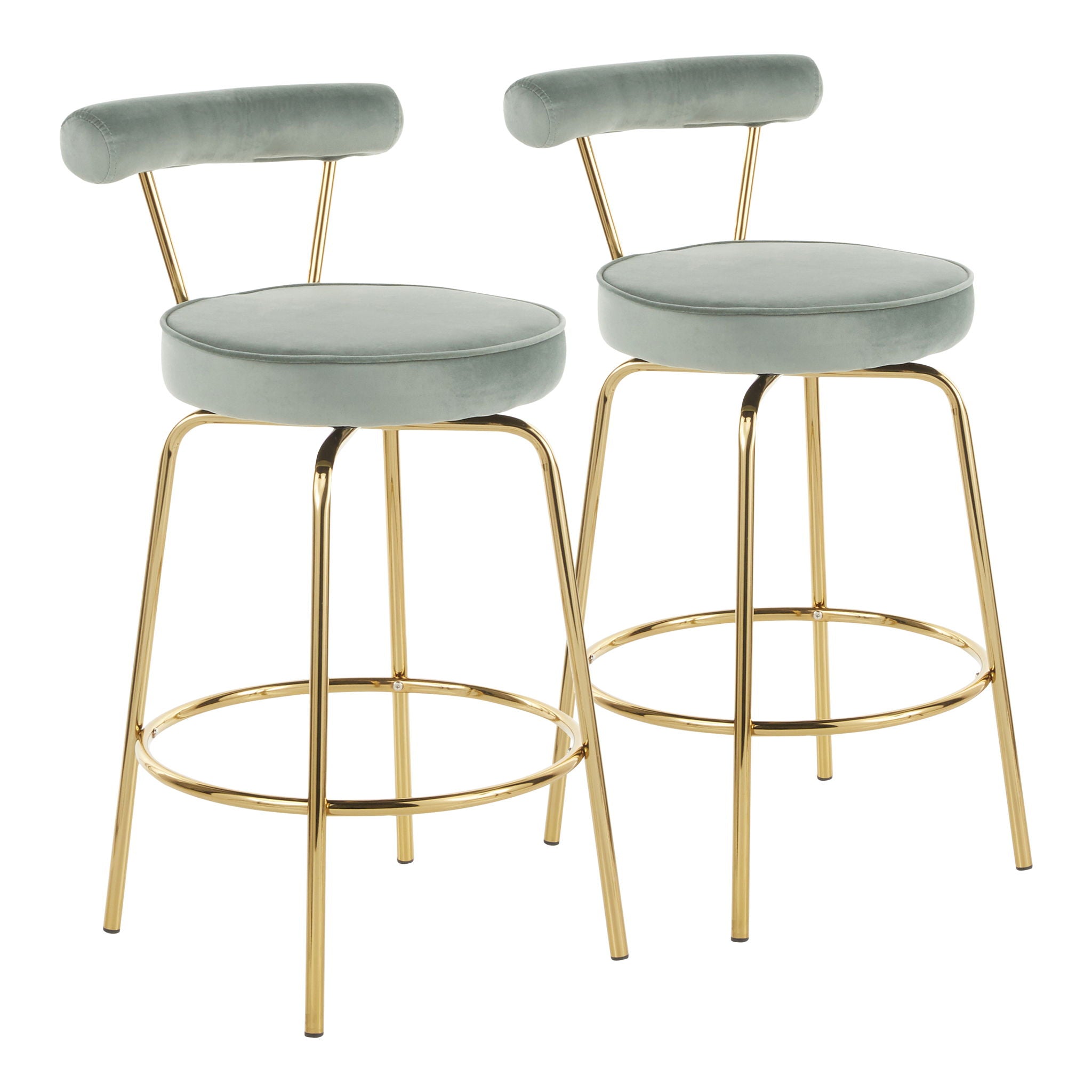 Rhonda - Glam Counter Stool (Set of 2) - Best Buy Furniture