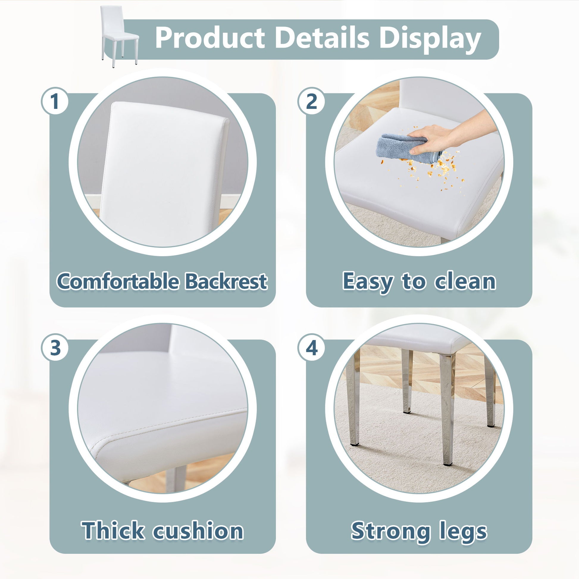 Simple And Versatile Dining Chairs With Metal Legs - Best Buy Furniture