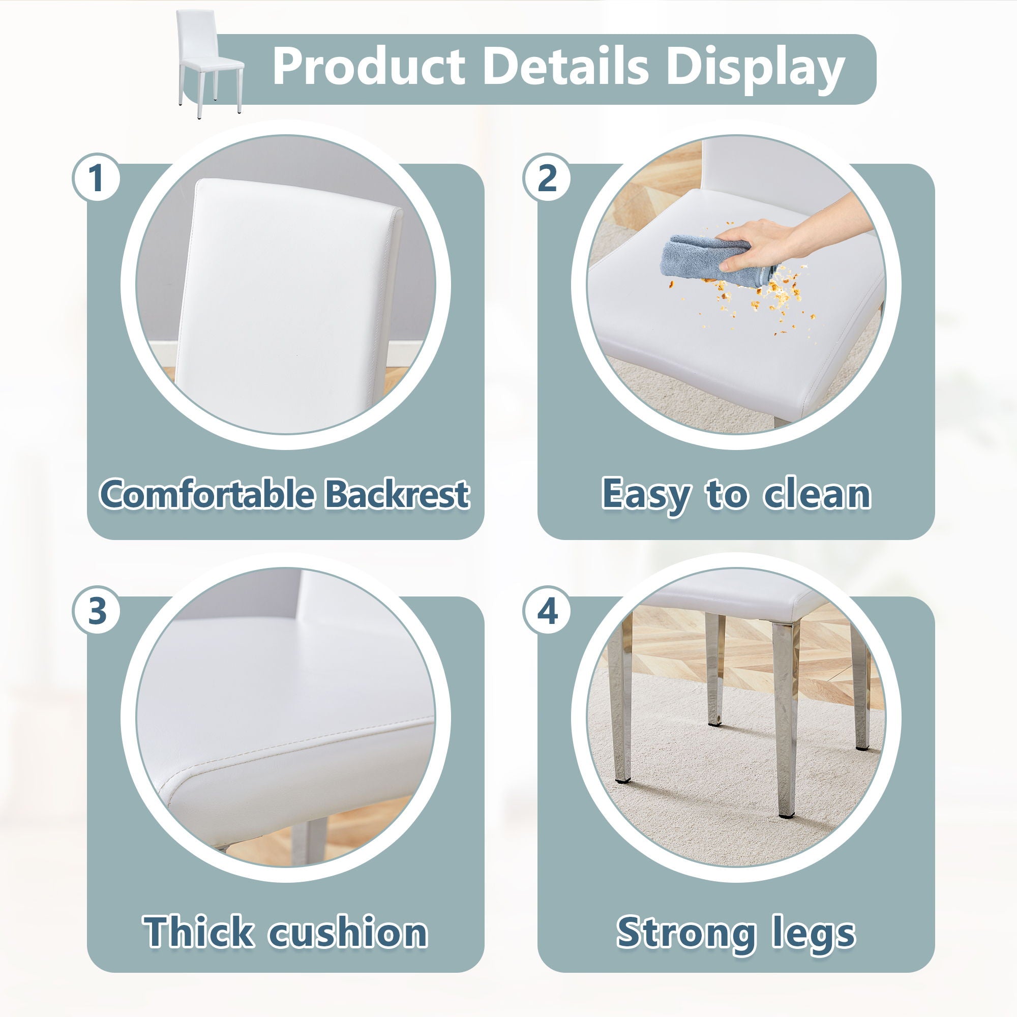 Simple And Versatile Dining Chairs With Metal Legs - Best Buy Furniture