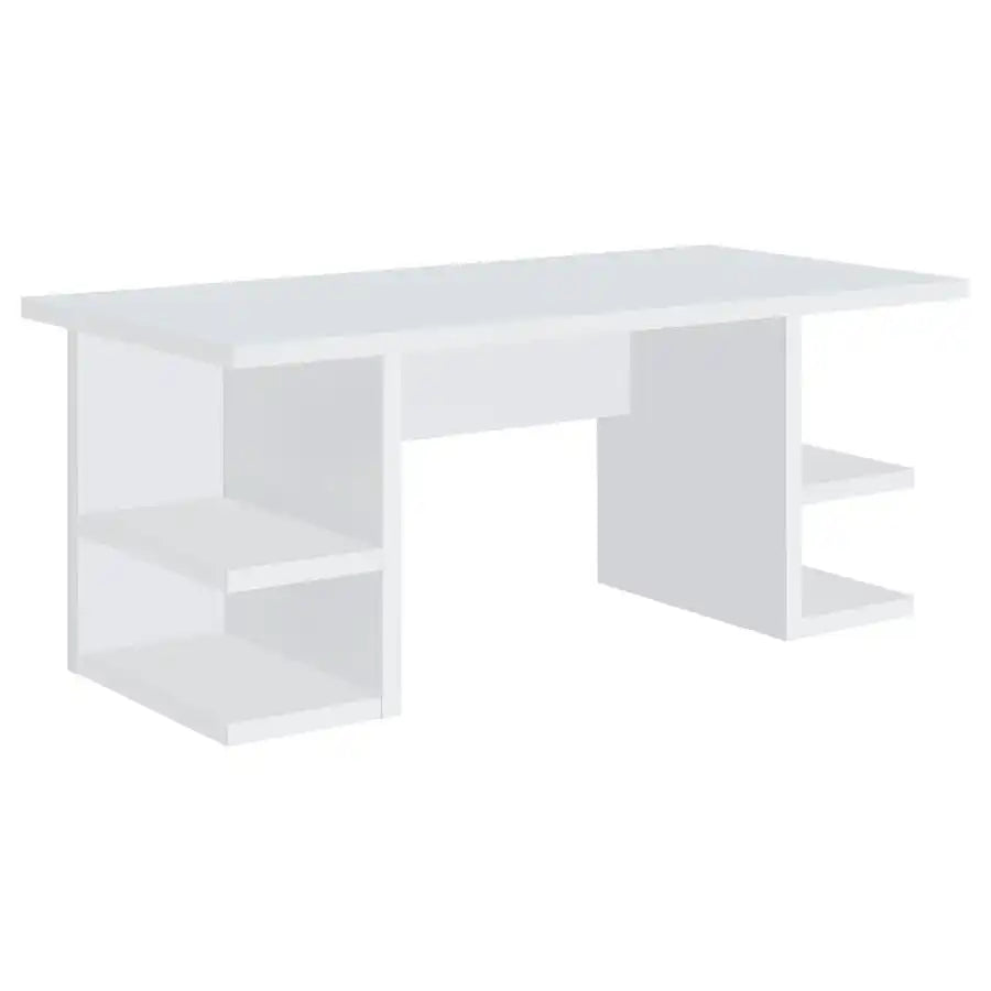 Alice - 4-Shelf Engineered Wood Writing Desk - White - Best Buy Furniture