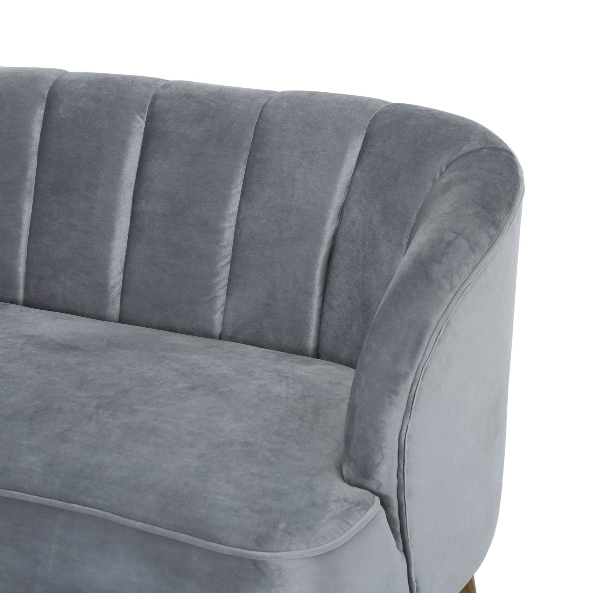 Modern Classic Shell Backed Loveseat - Best Buy Furniture