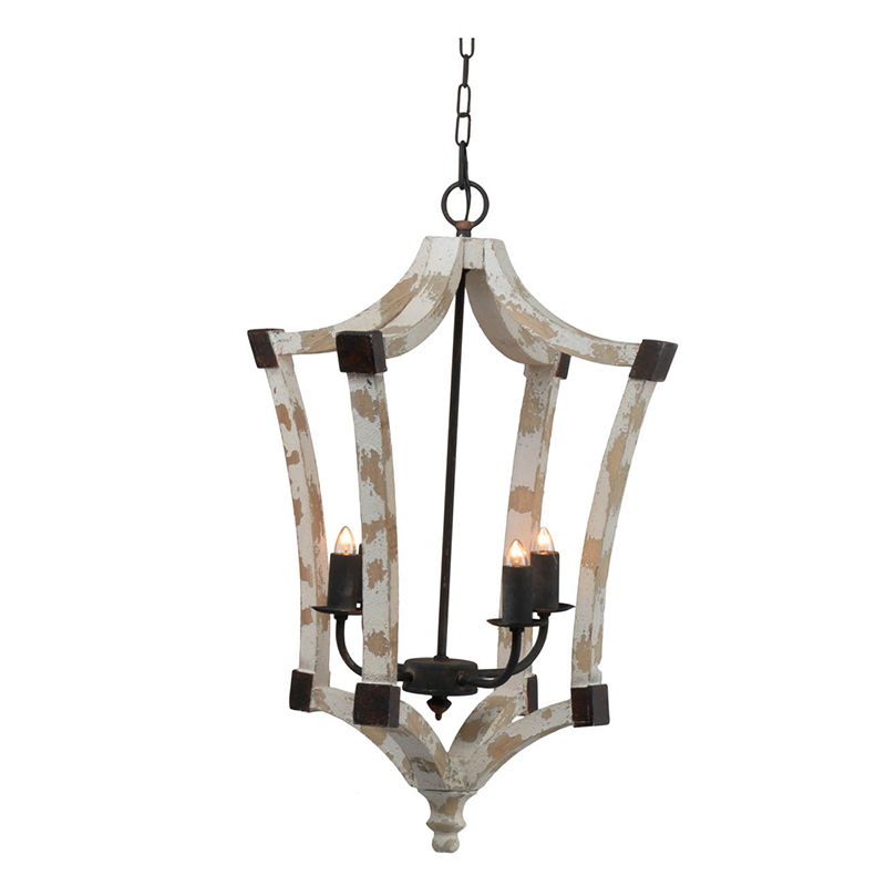 4 Light Chandelier, Hanging Light Fixture With Adjustable Chain For Kitchen, Bulb Not Included - Cream - Best Buy Furniture