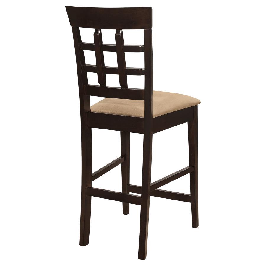 Gabriel - Lattice Back Counter Chair (Set of 2) - Cappuccino - Best Buy Furniture