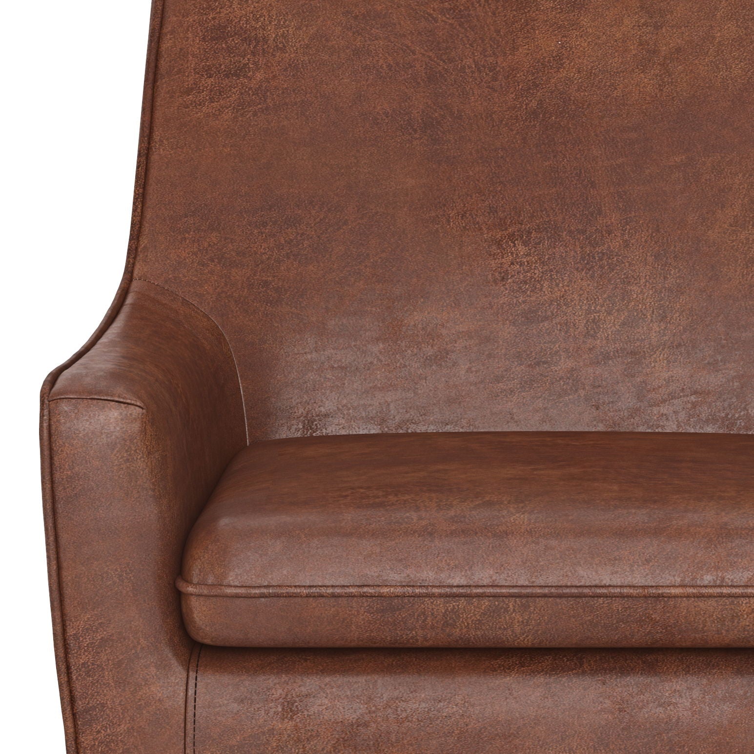 Robson - Accent Chair - Distressed Saddle Brown - Best Buy Furniture