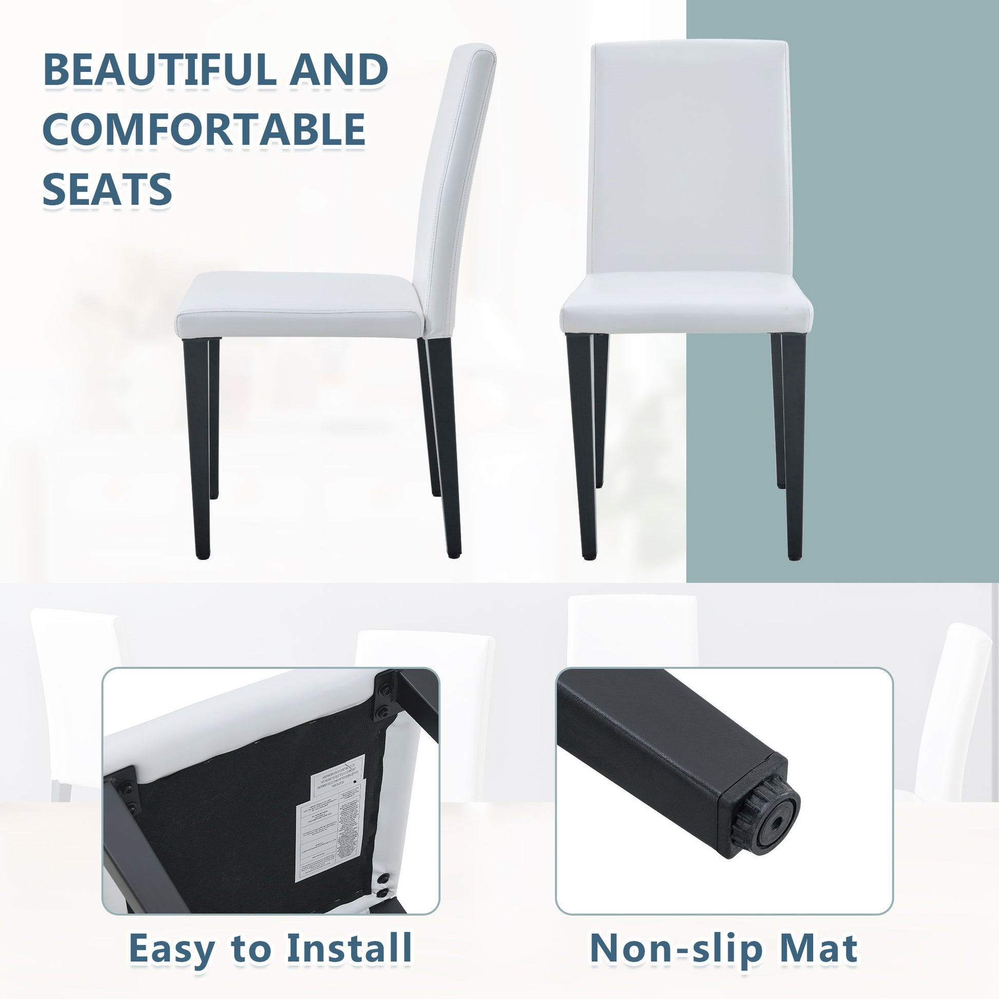 Versatile Dining Chairs With Comfortable Design And Metal Legs - Best Buy Furniture