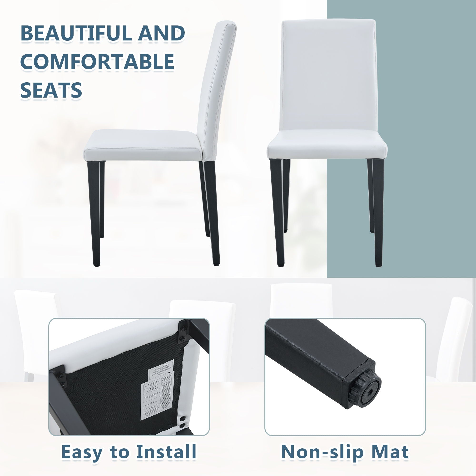 Versatile Dining Chairs With Comfortable Design And Metal Legs - Best Buy Furniture