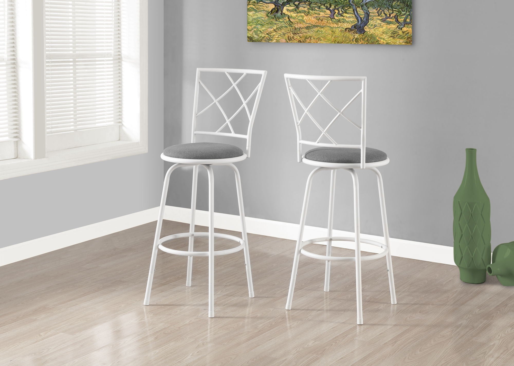 Swivel Stool Bar Height, Contemporary & Modern Style (Set of 2) - Best Buy Furniture