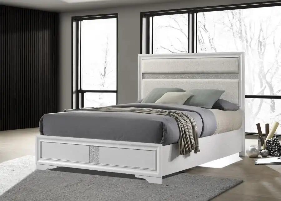 Miranda - Upholstered Panel Bed - Best Buy Furniture
