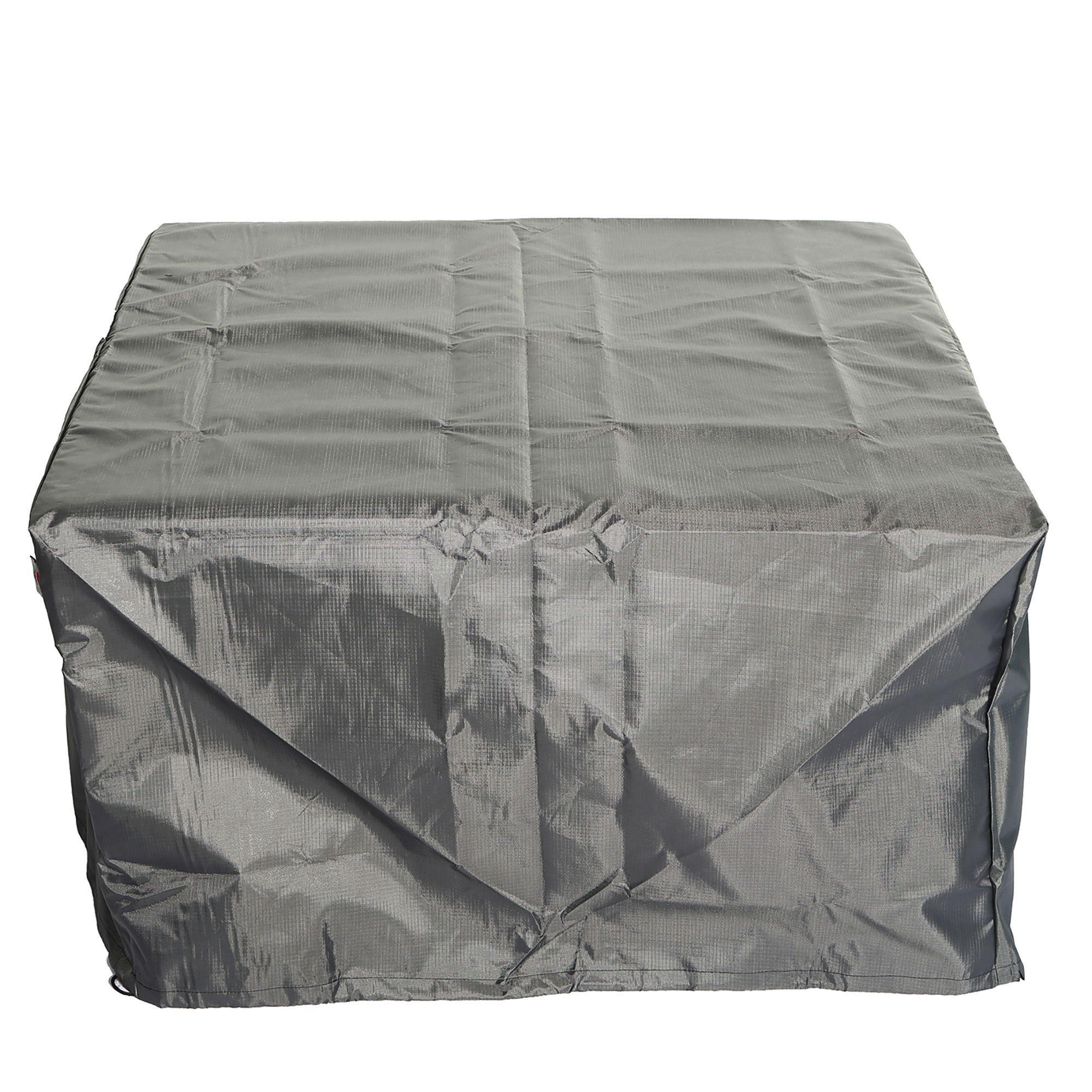 Elegant Cast Aluminum Square Fire Table With Fire Glass And Cover - Antique Bronze - Best Buy Furniture