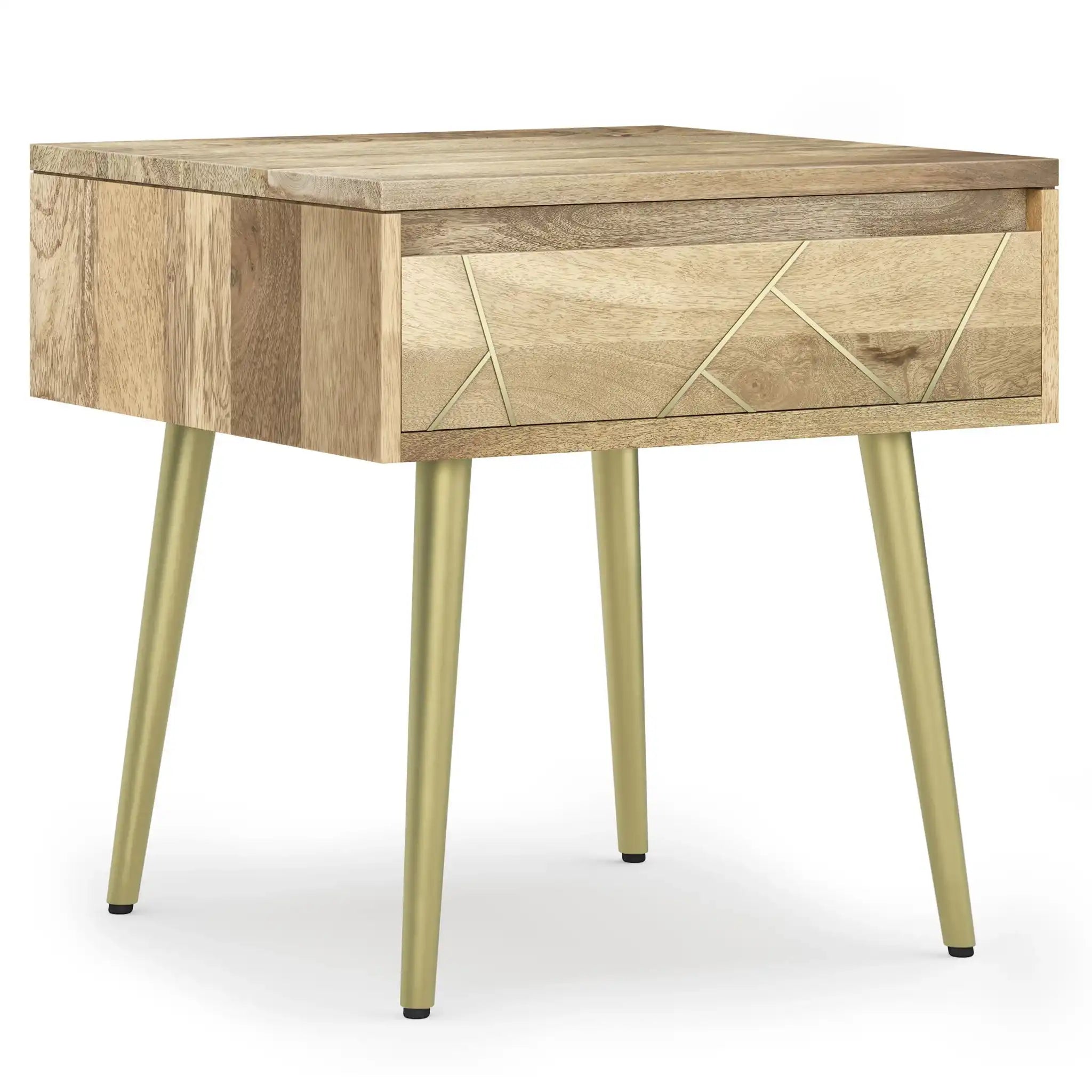 Jager - Side Table - Natural - Best Buy Furniture