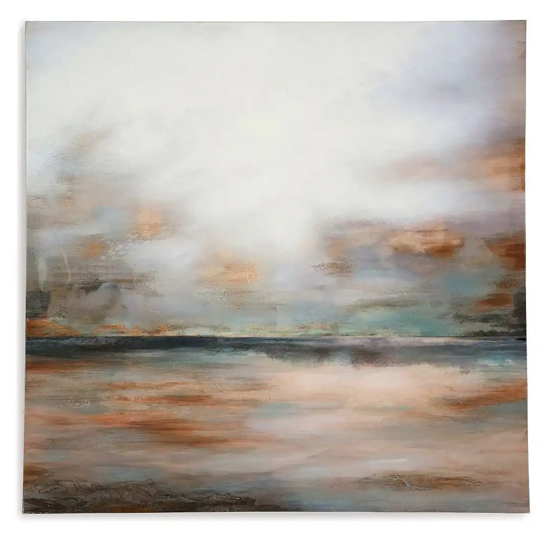 Weatheridge - Wall Art - Grey / Gold - Best Buy Furniture