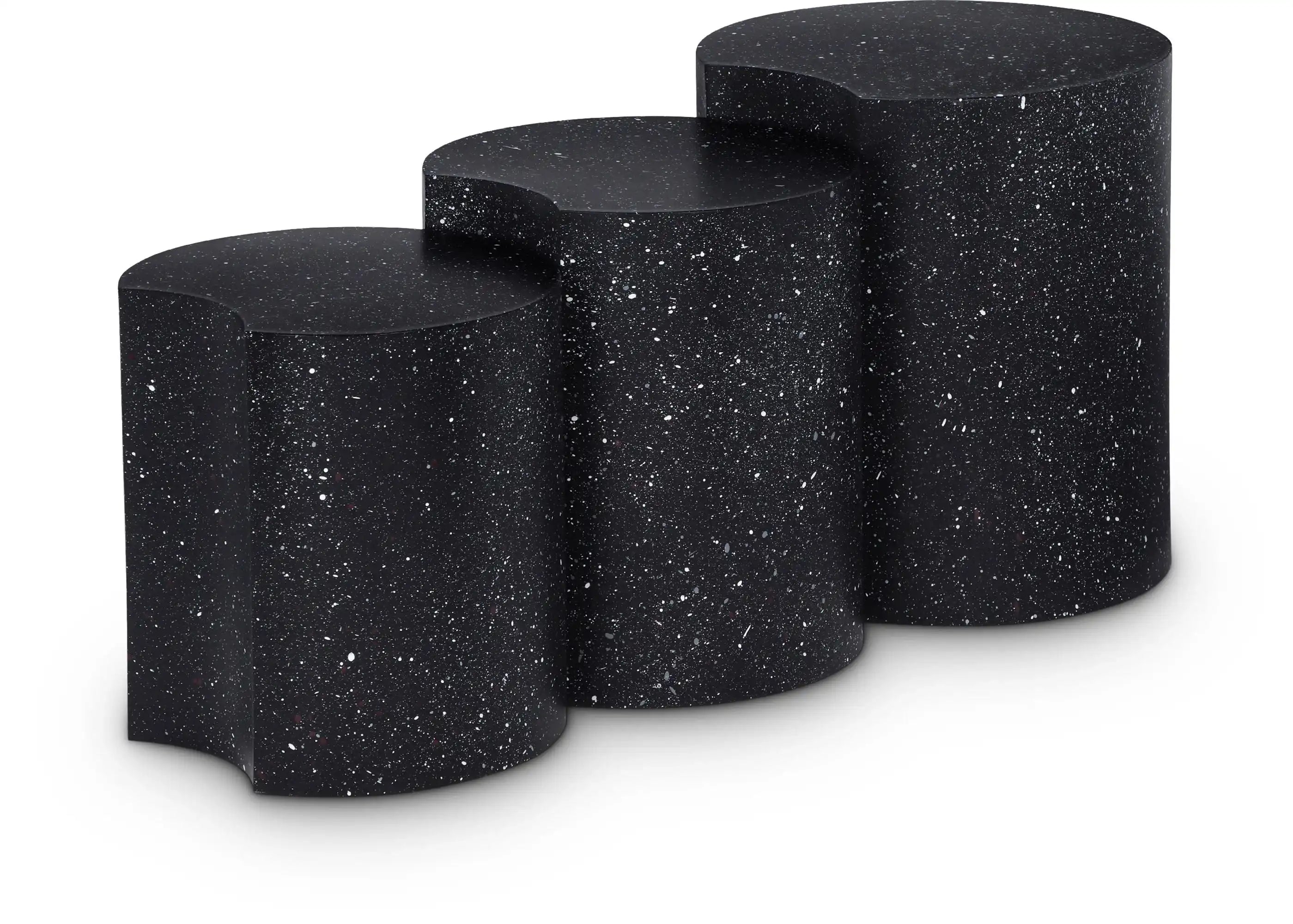 Dimple - 3 Piece Modular End Table - Terazzo Finish - Best Buy Furniture