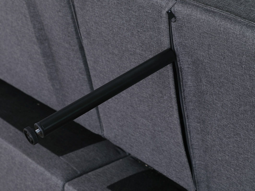 Zoey - Linen Convertible Sleeper Loveseat With Side Pocket - Best Buy Furniture