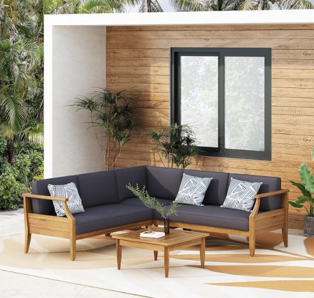 Aston - 4 Piece Sofa Set - Dark Gray - Best Buy Furniture