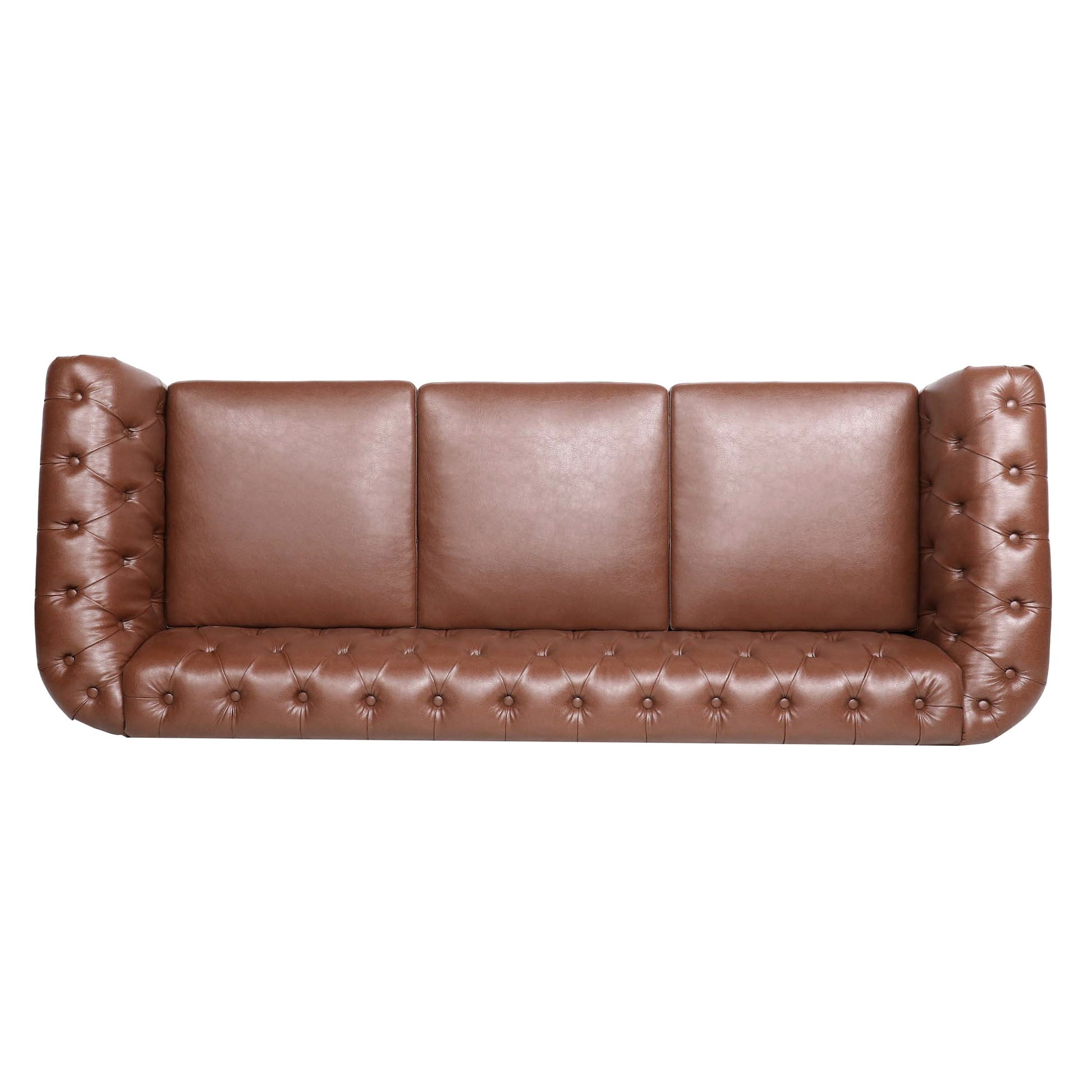 Rolled Arm Chesterfield 3 Seater Sofa - Best Buy Furniture